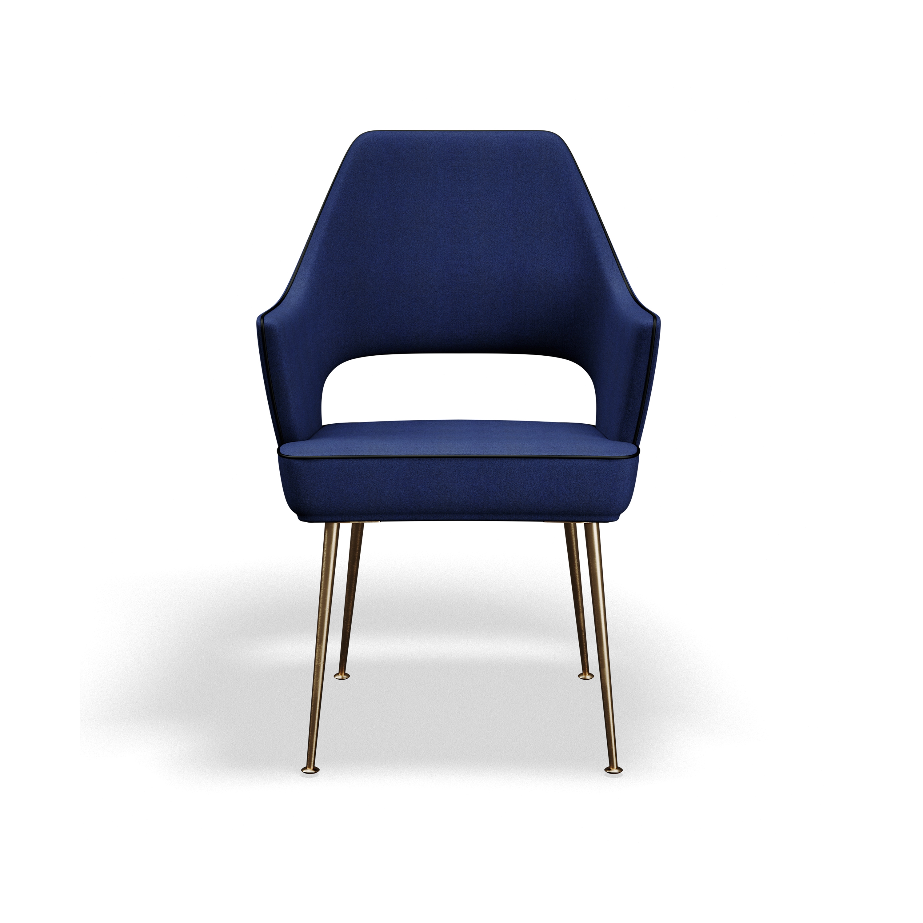 Mostrar el producto Dagmar Meeting Chair - Blue Fabric del fabricante Askman Design