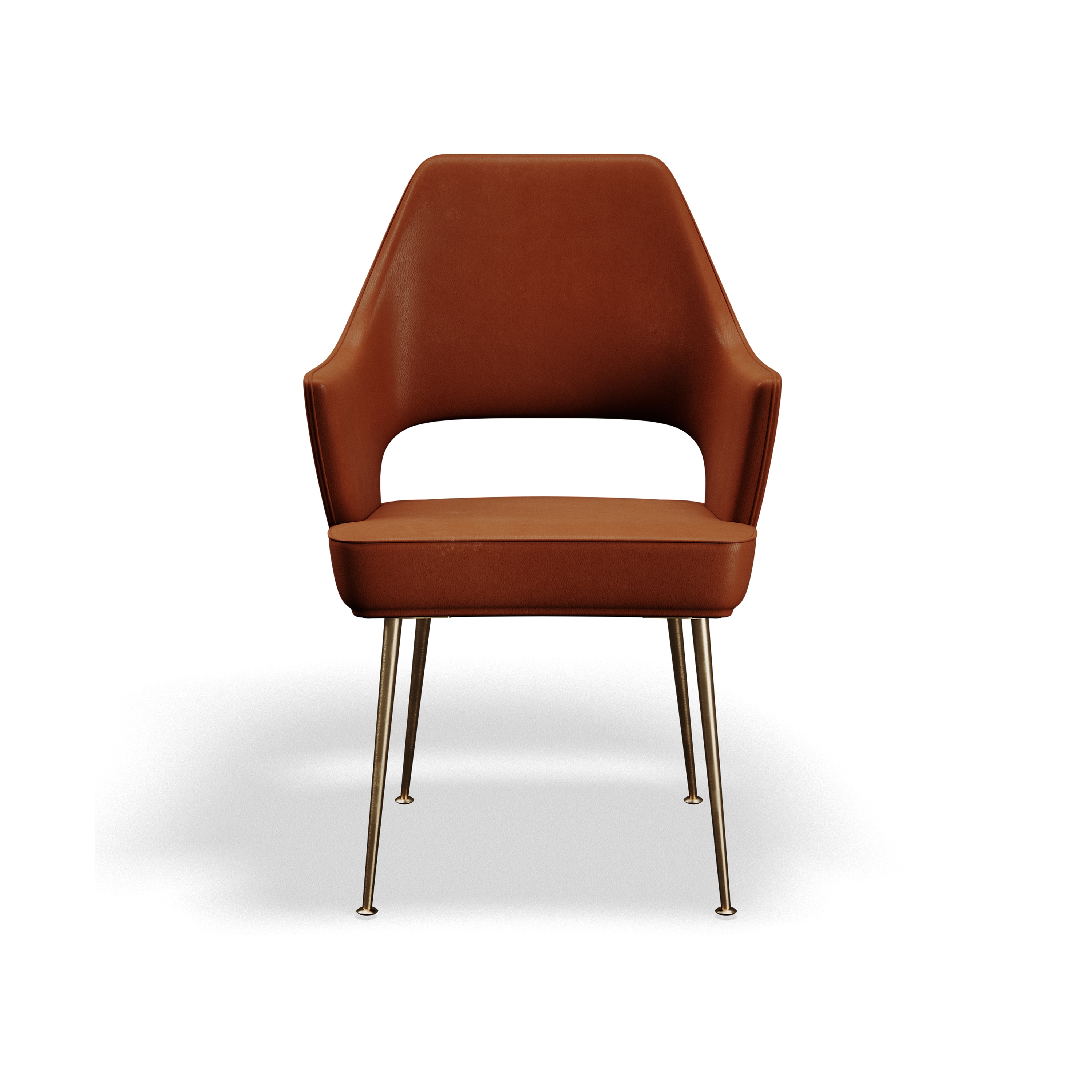 Dagmar Meeting Chair - Cognac leather