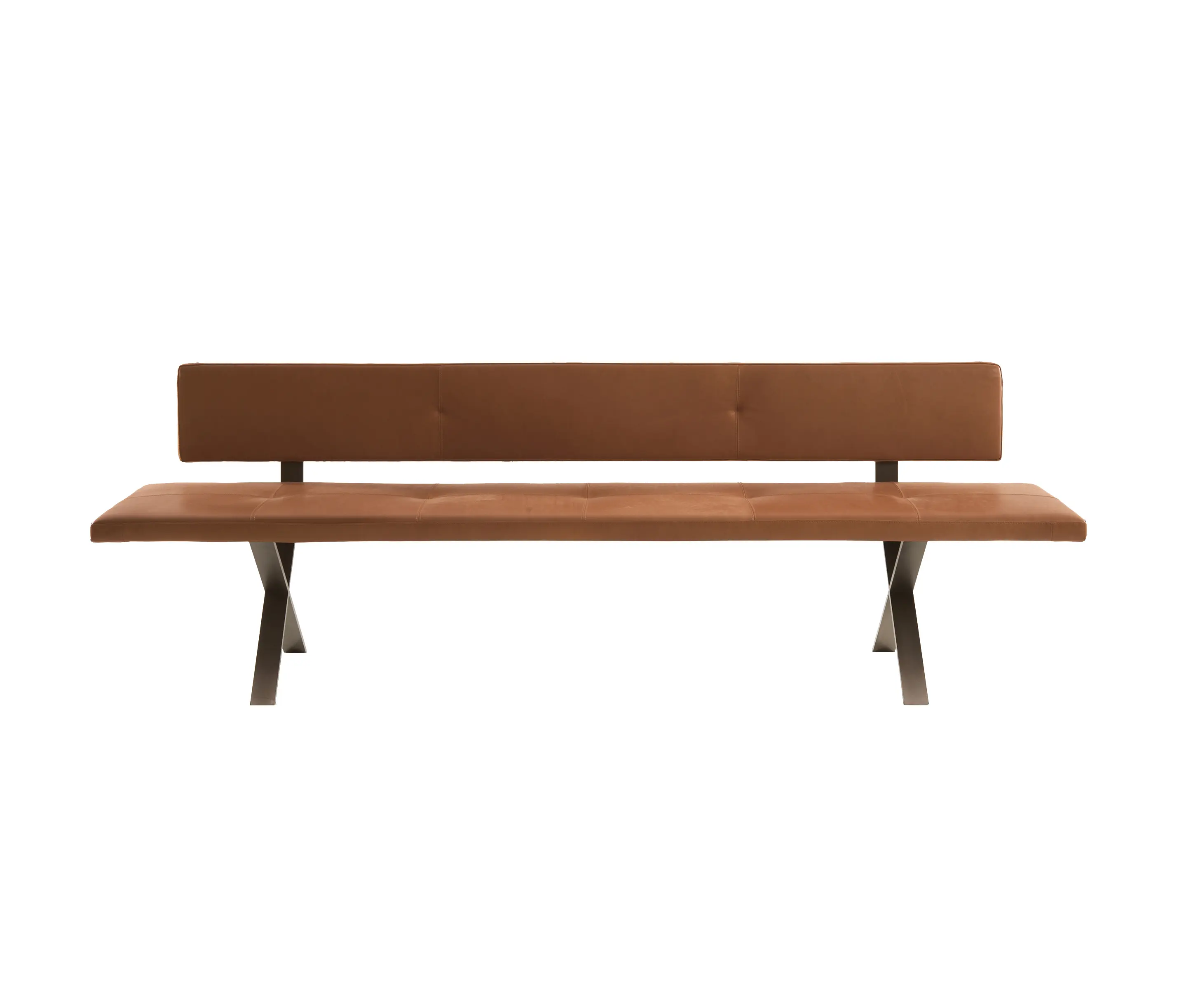 more - Lax | Upholstered Bench with Backrest