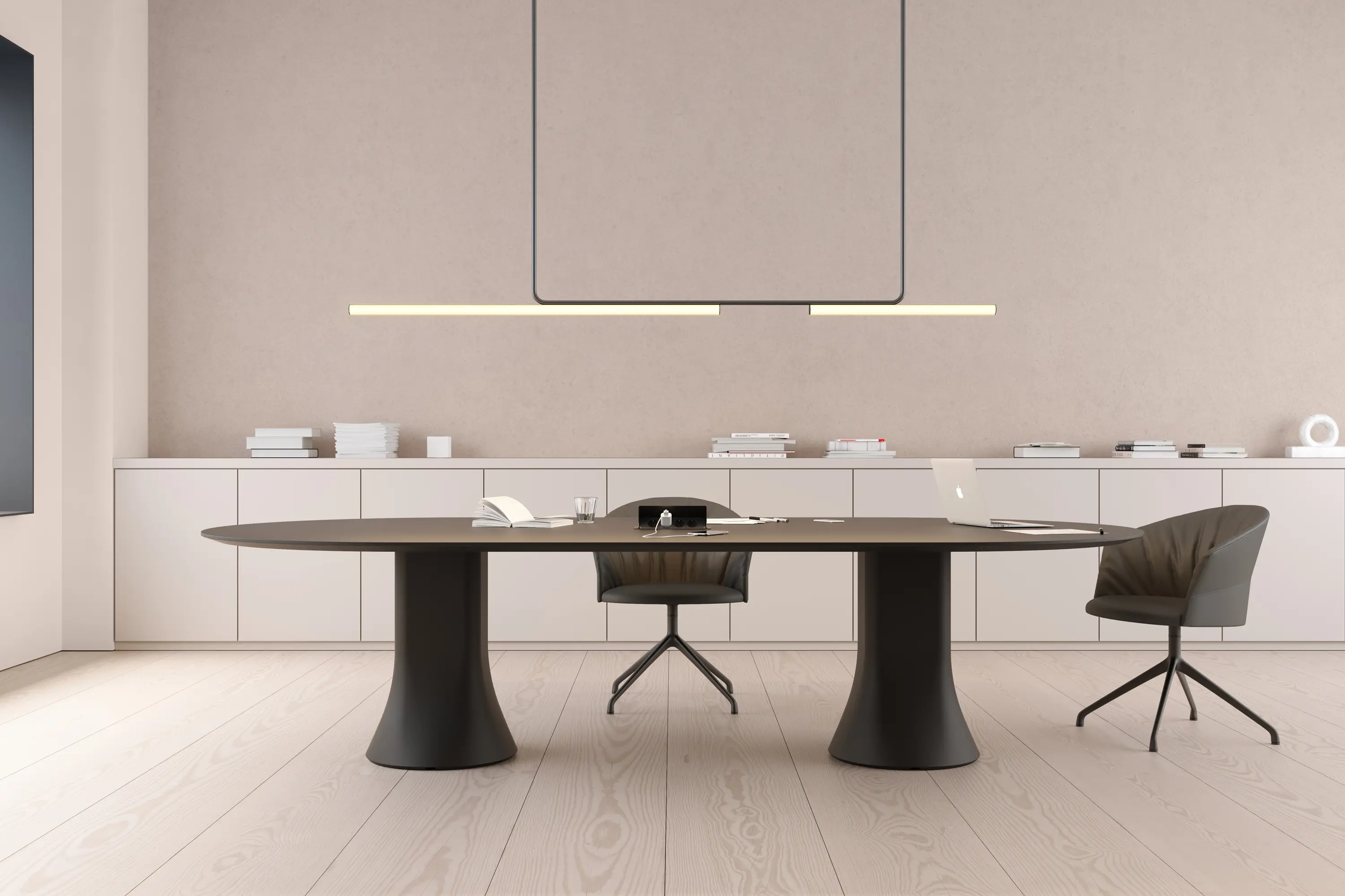 viccarbe - Copa stool - fixed base counter height smooth upholstery