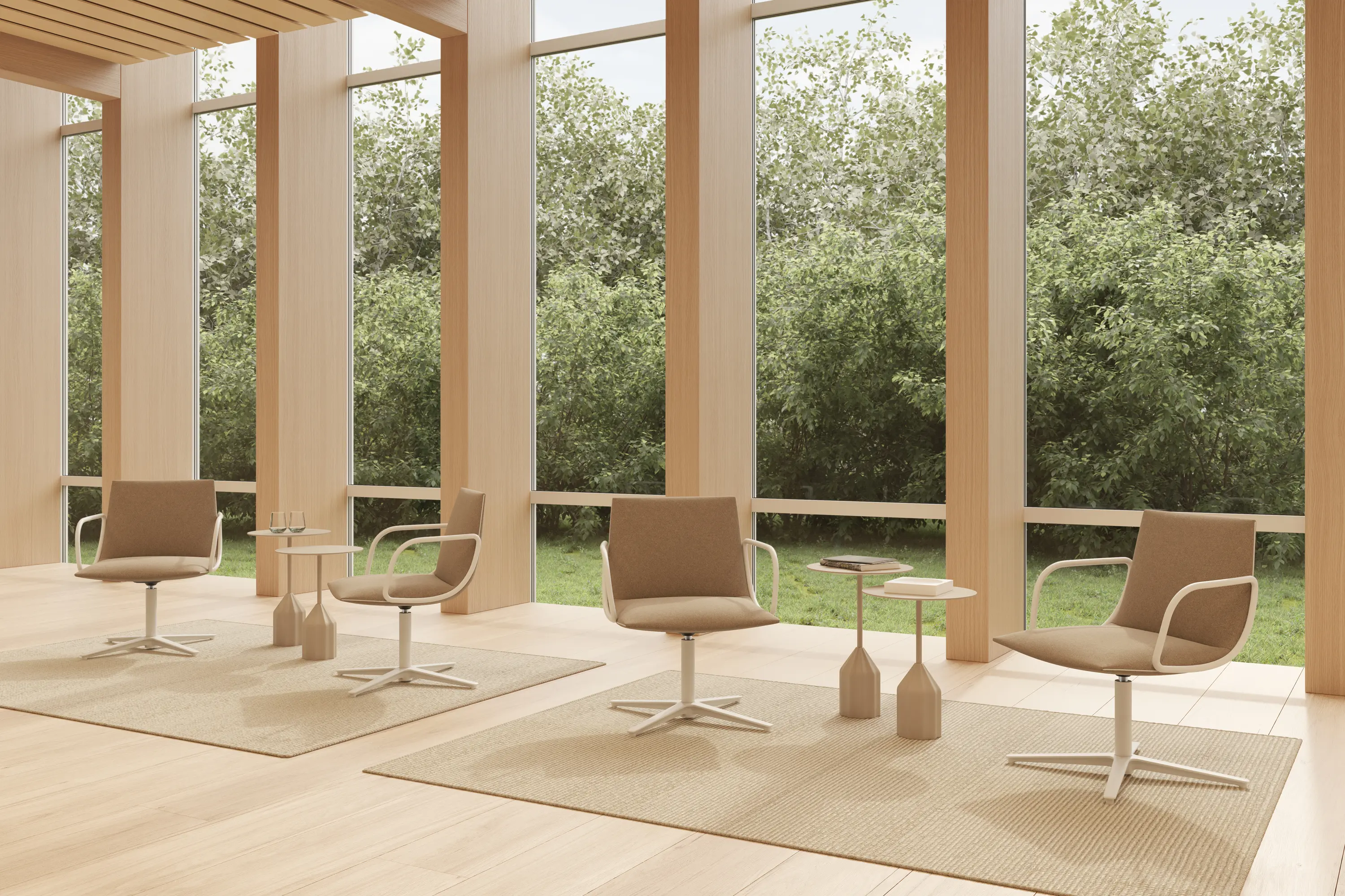 viccarbe - Noha lounge chair with metal armrest