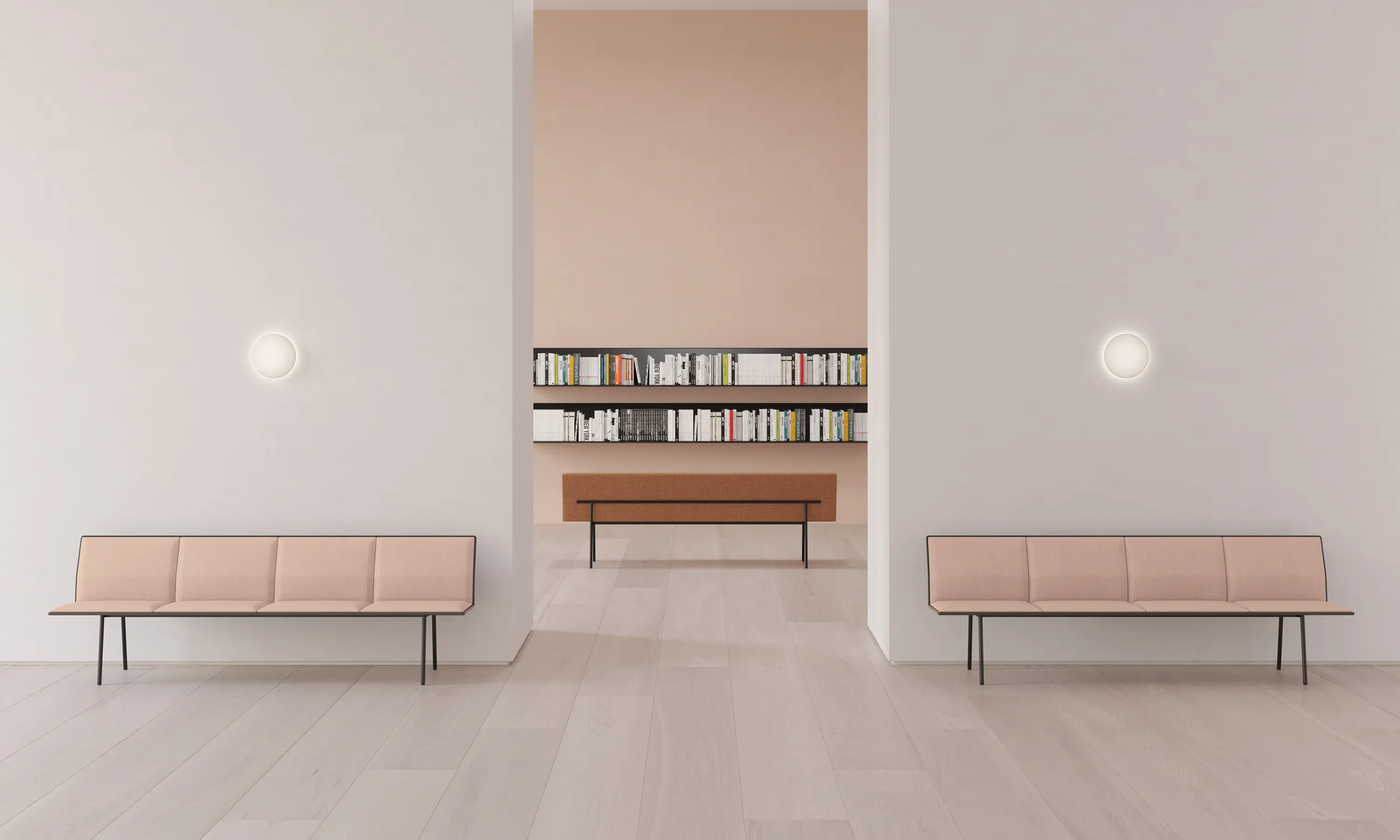 viccarbe - Torii bench 140 upholstered seat & backrest