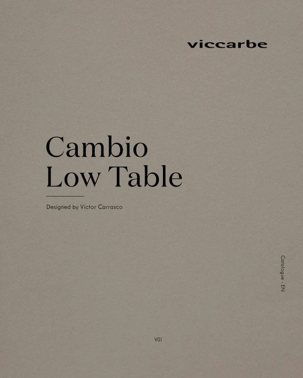 Preview image for the file Cambio Low Table | Designed by Victor Carrasco 