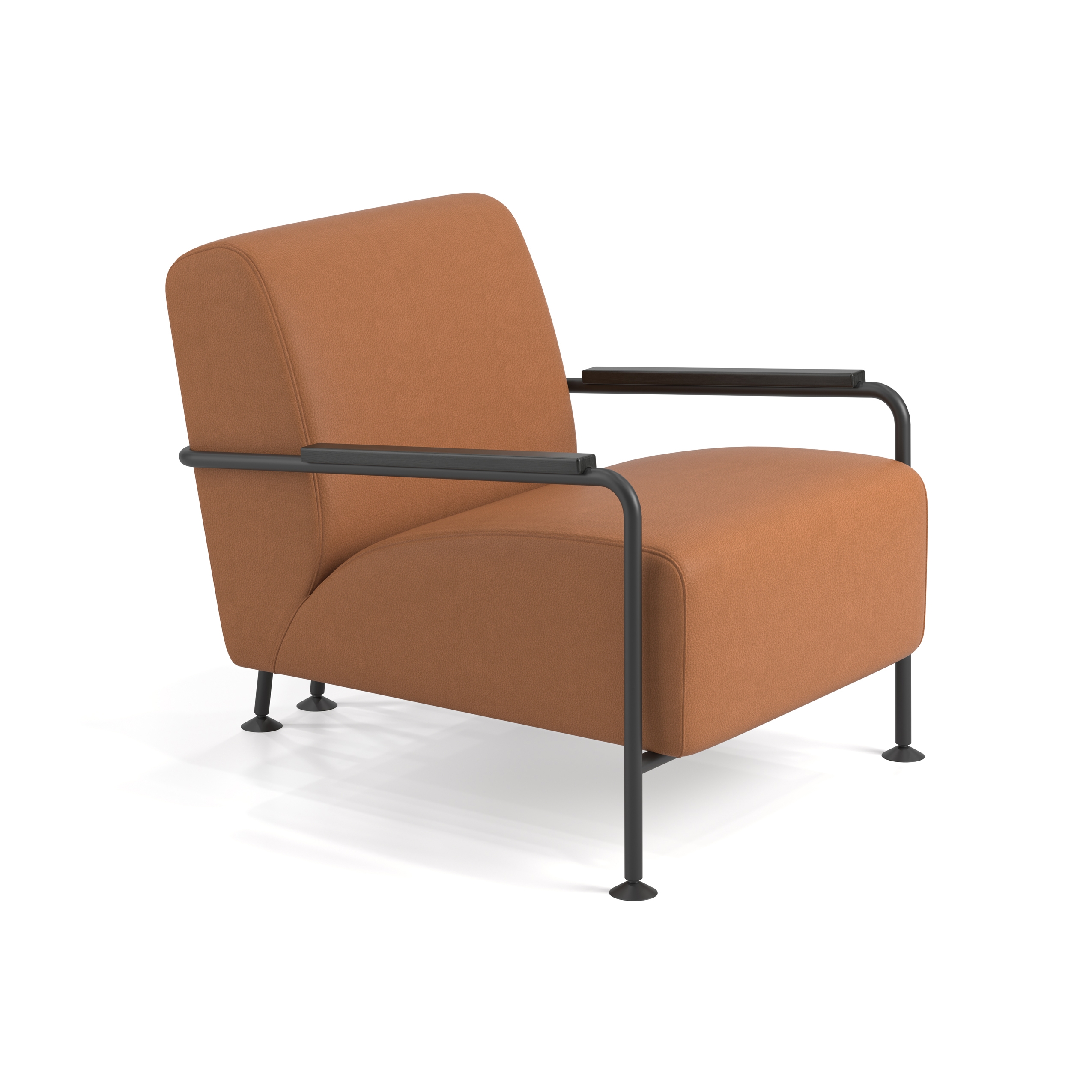 Mostra il prodotto Colubi lounge chair with wooden armrest del produttore viccarbe