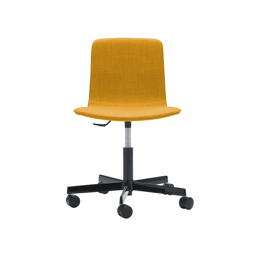 Klip chair - five casters base & smooth upholstery