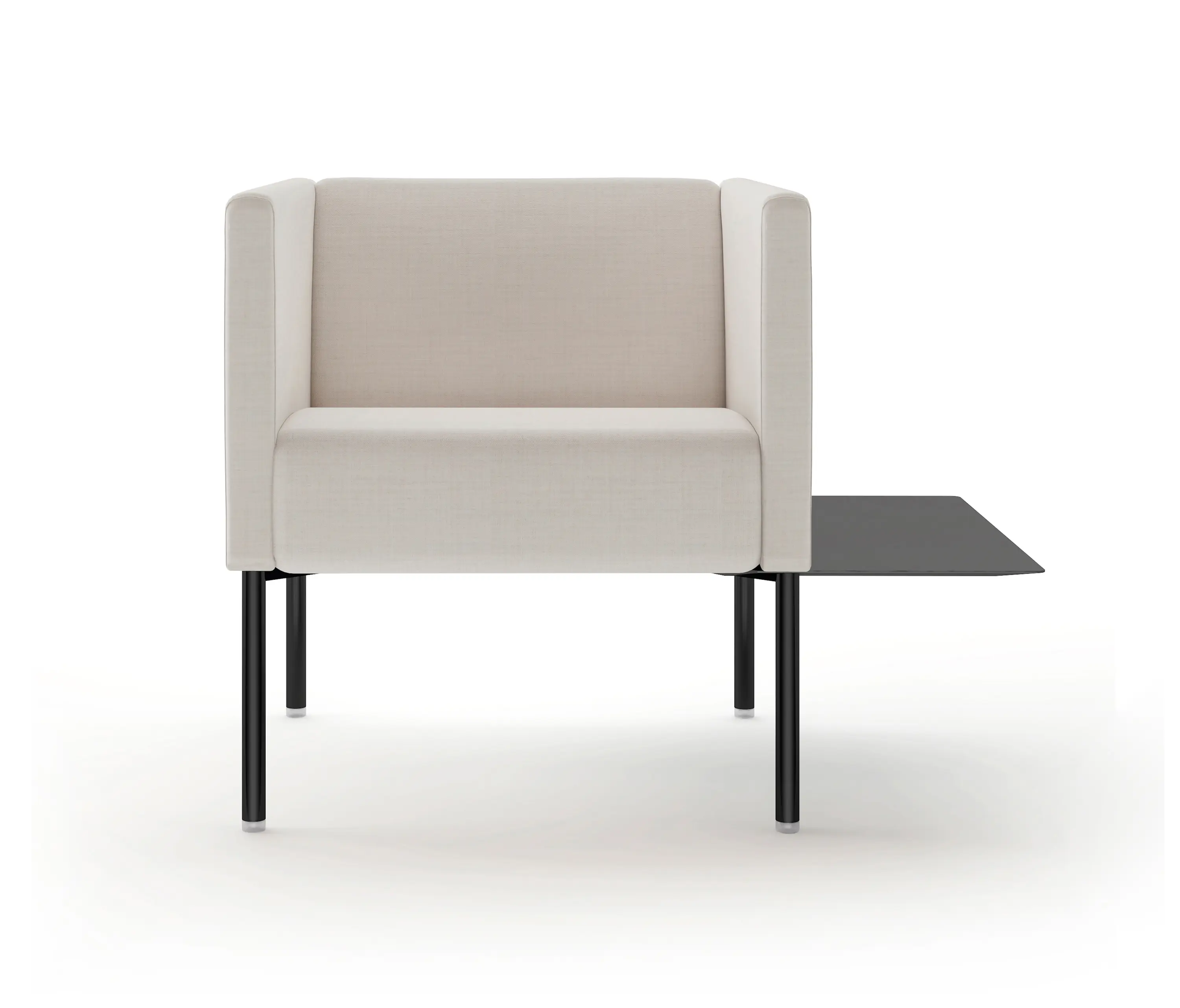 viccarbe - Brix - narrow armrest with sidetable