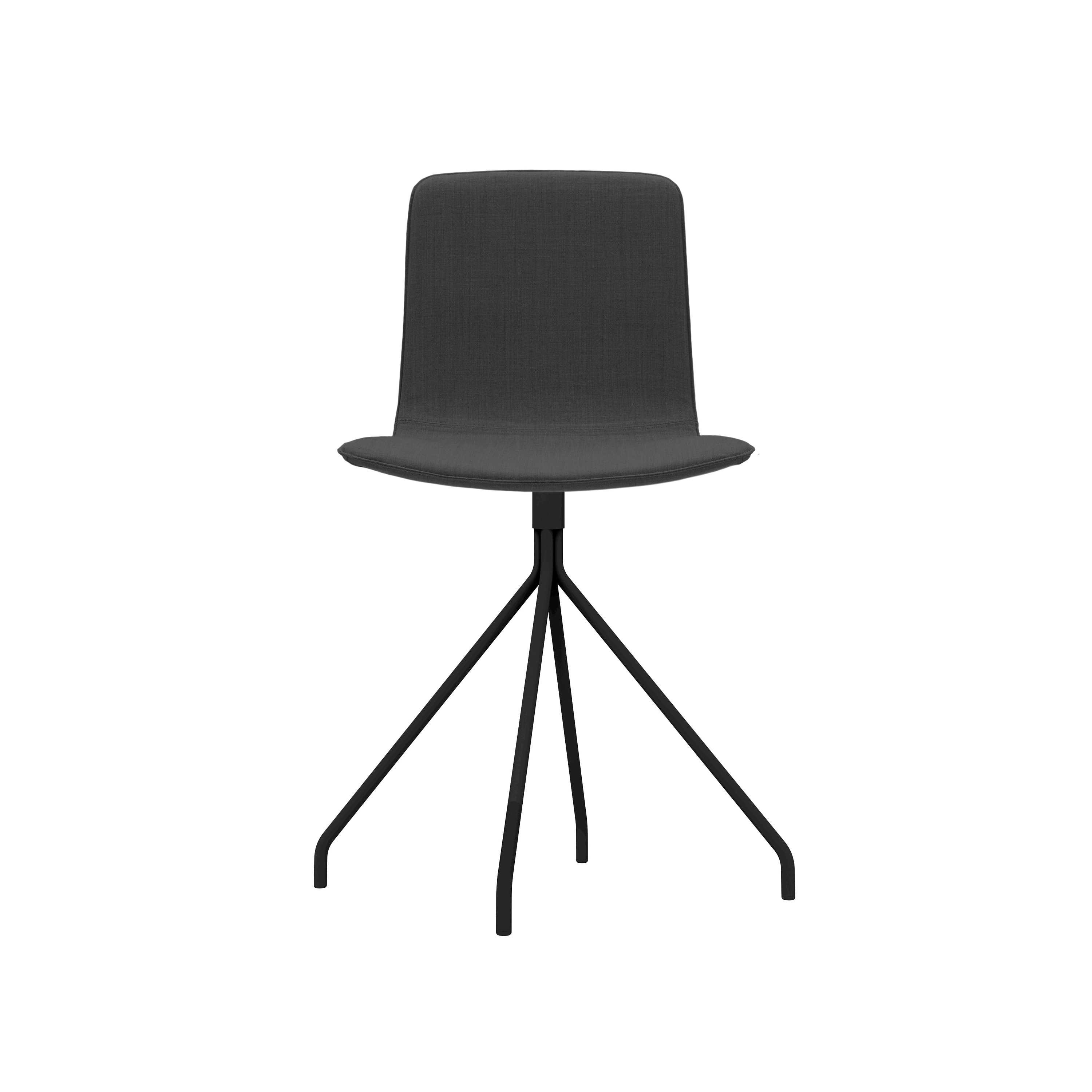 Klip chair - swivel base & smooth upholstery