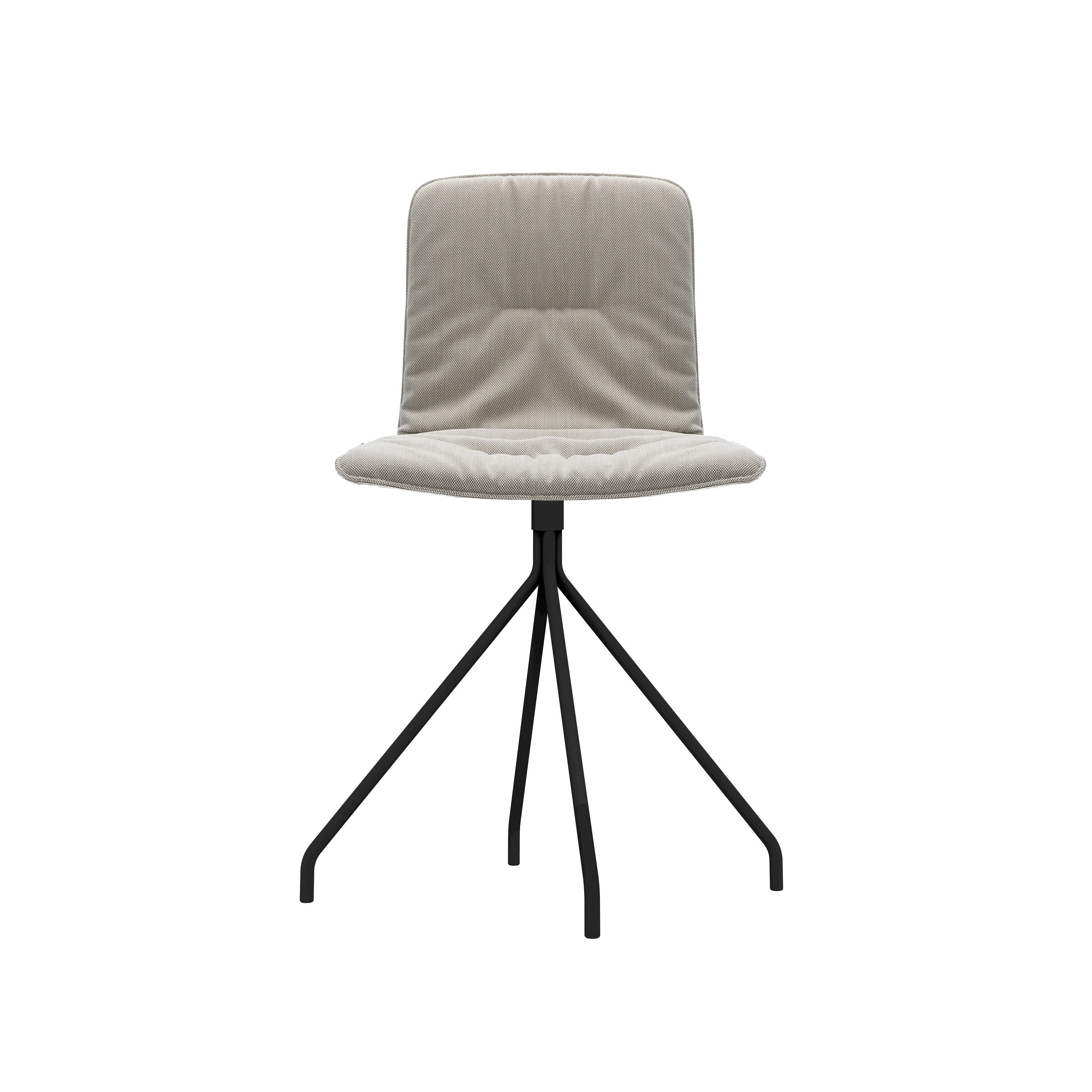 Klip chair - swivel base & soft upholstery