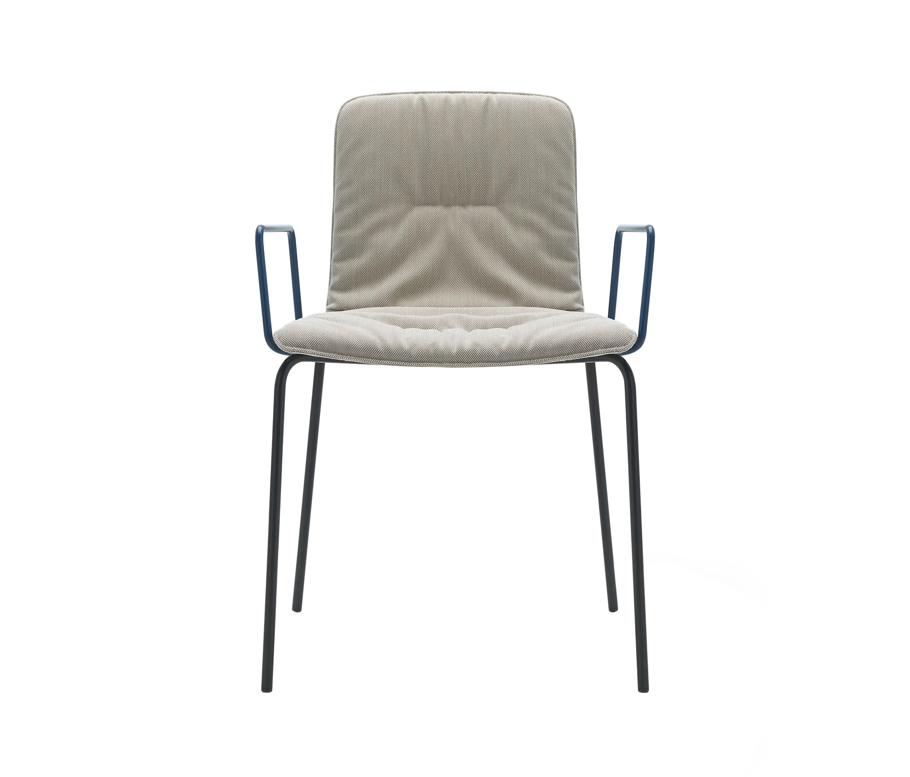 viccarbe - Klip chair - four metal legs base & soft upholstery