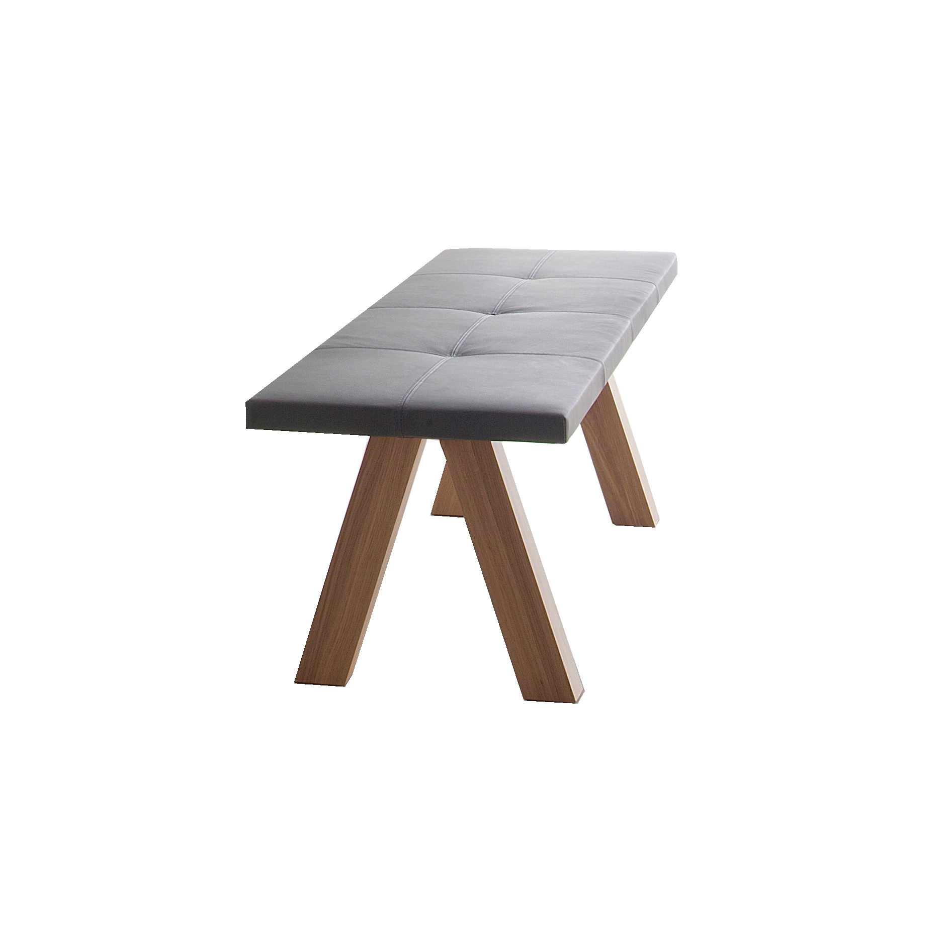 Trestle bench - simple & padded upholstery