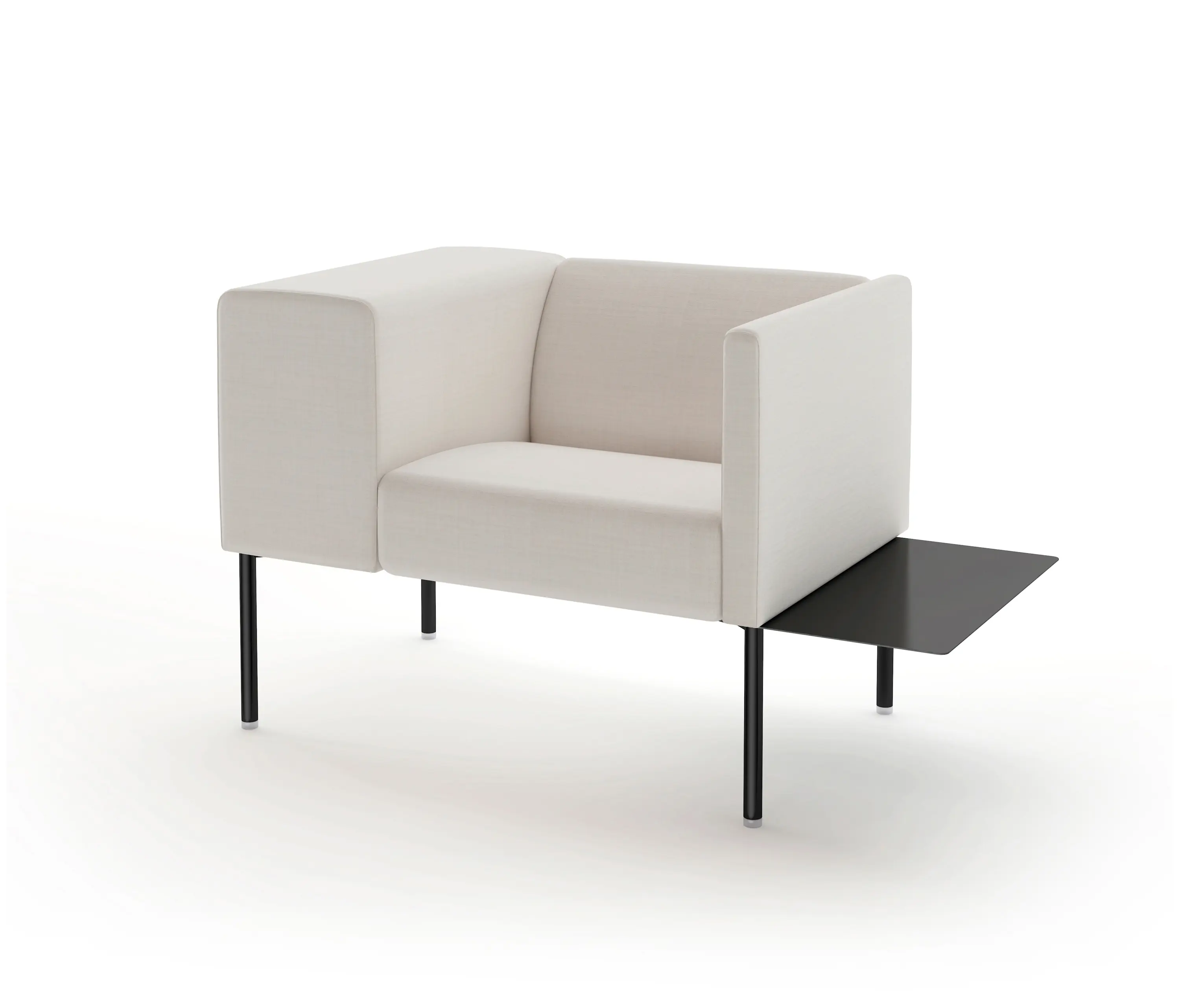 viccarbe - Brix - wide armrest with sidetable