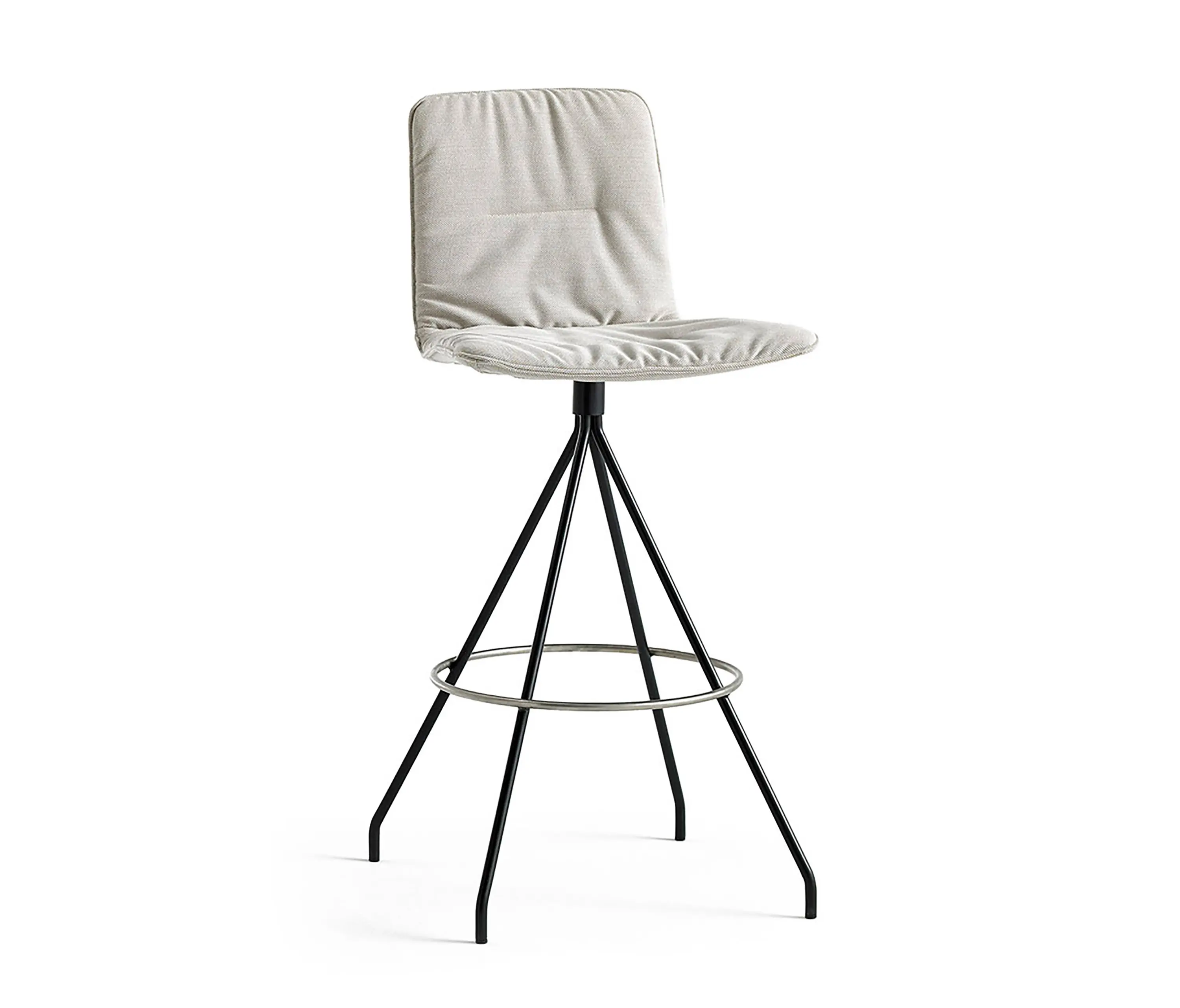 viccarbe - Klip stool - swivel base counter height & soft upholstery