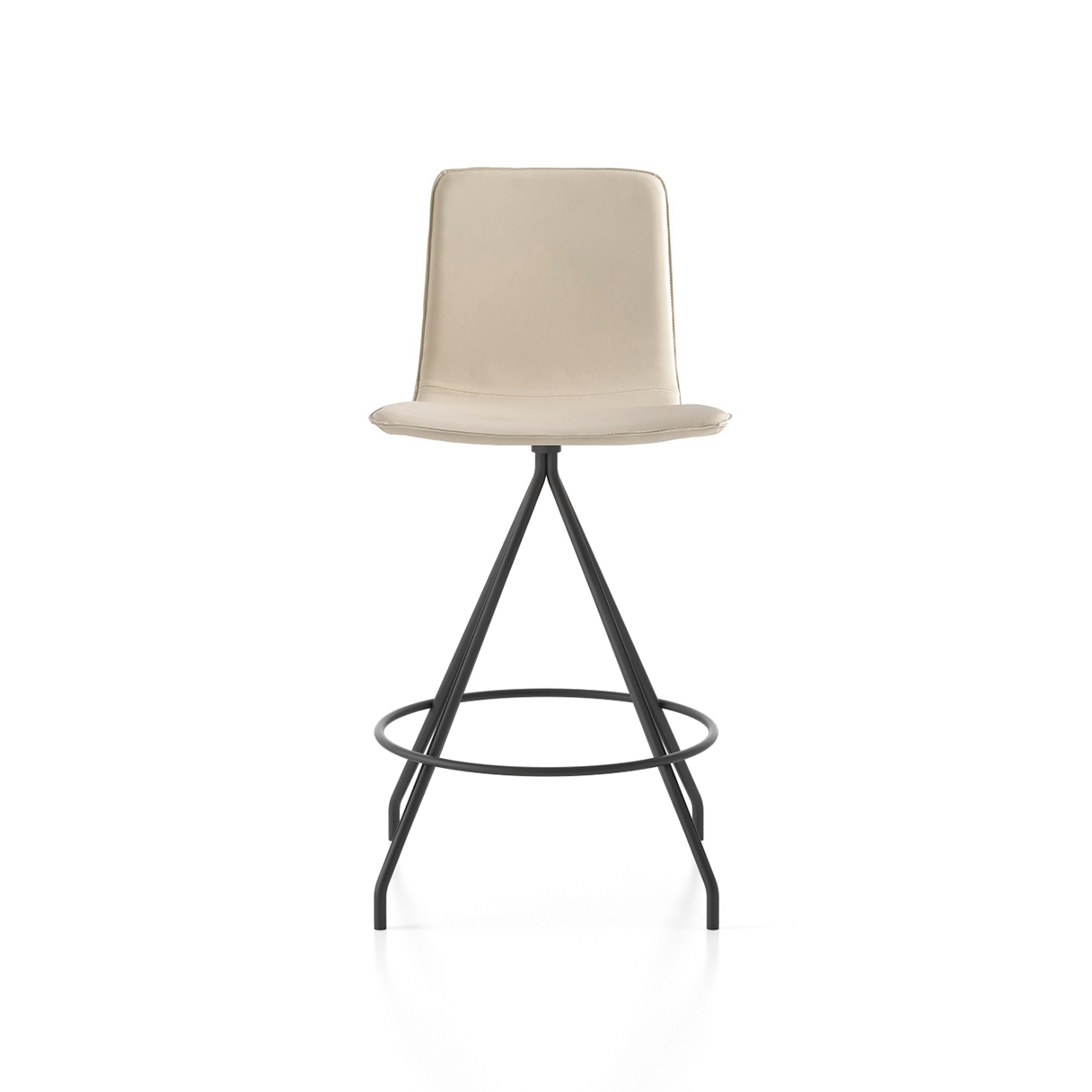 Klip stool - swivel base counter height & smooth upholstery