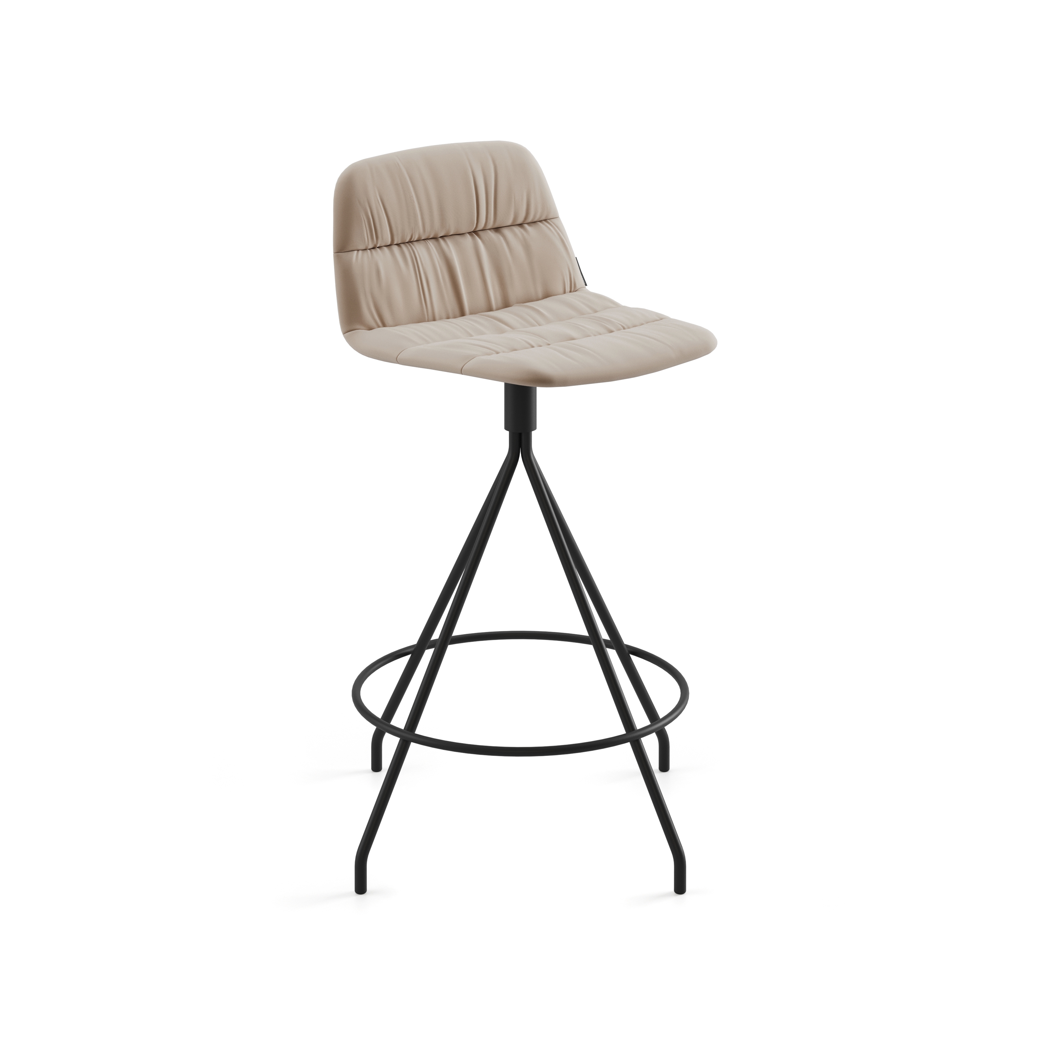 Mostra il prodotto Maarten stool with swivel base counter height & soft upholstery del produttore viccarbe