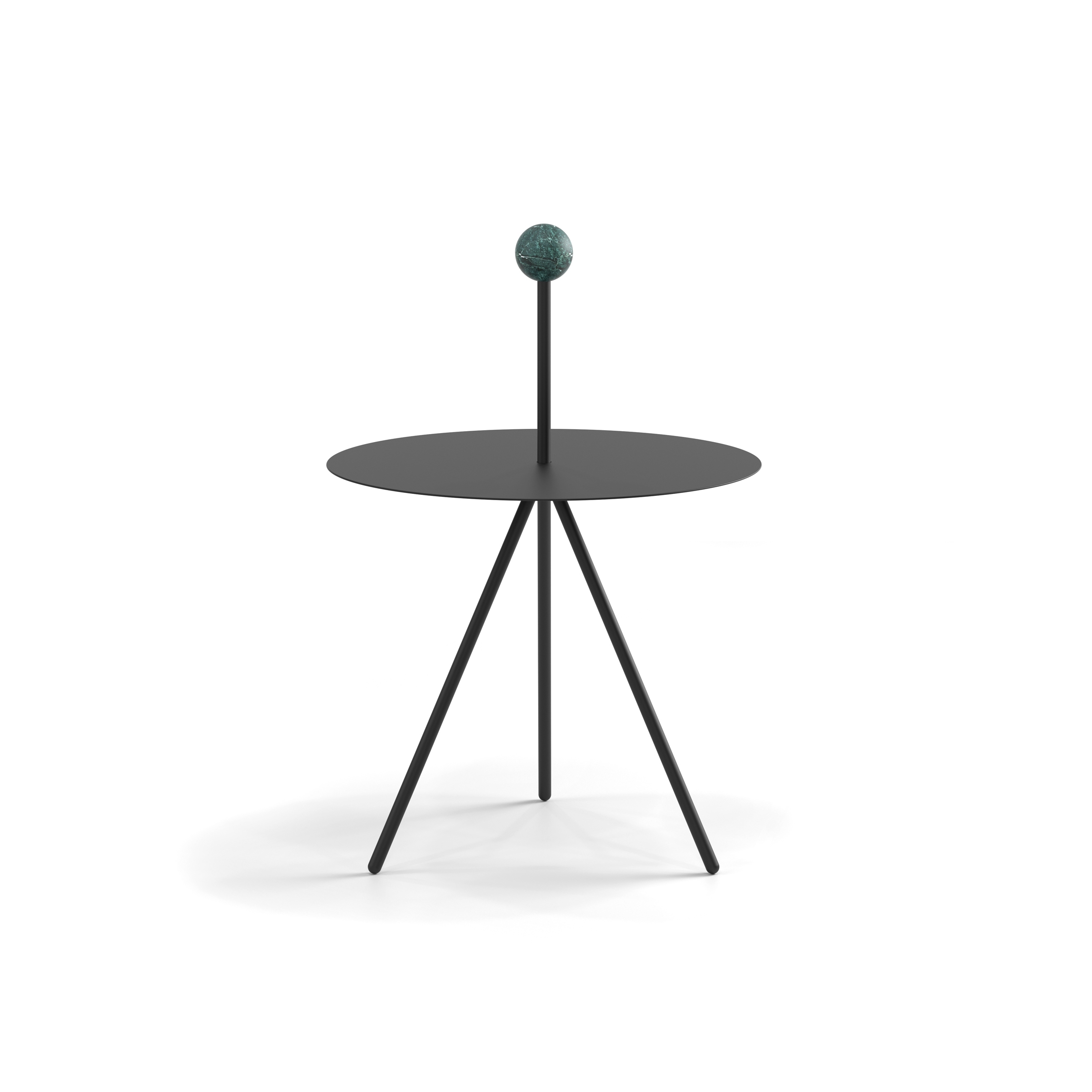 Display product Trino green marble sphere model from manufacturer viccarbe