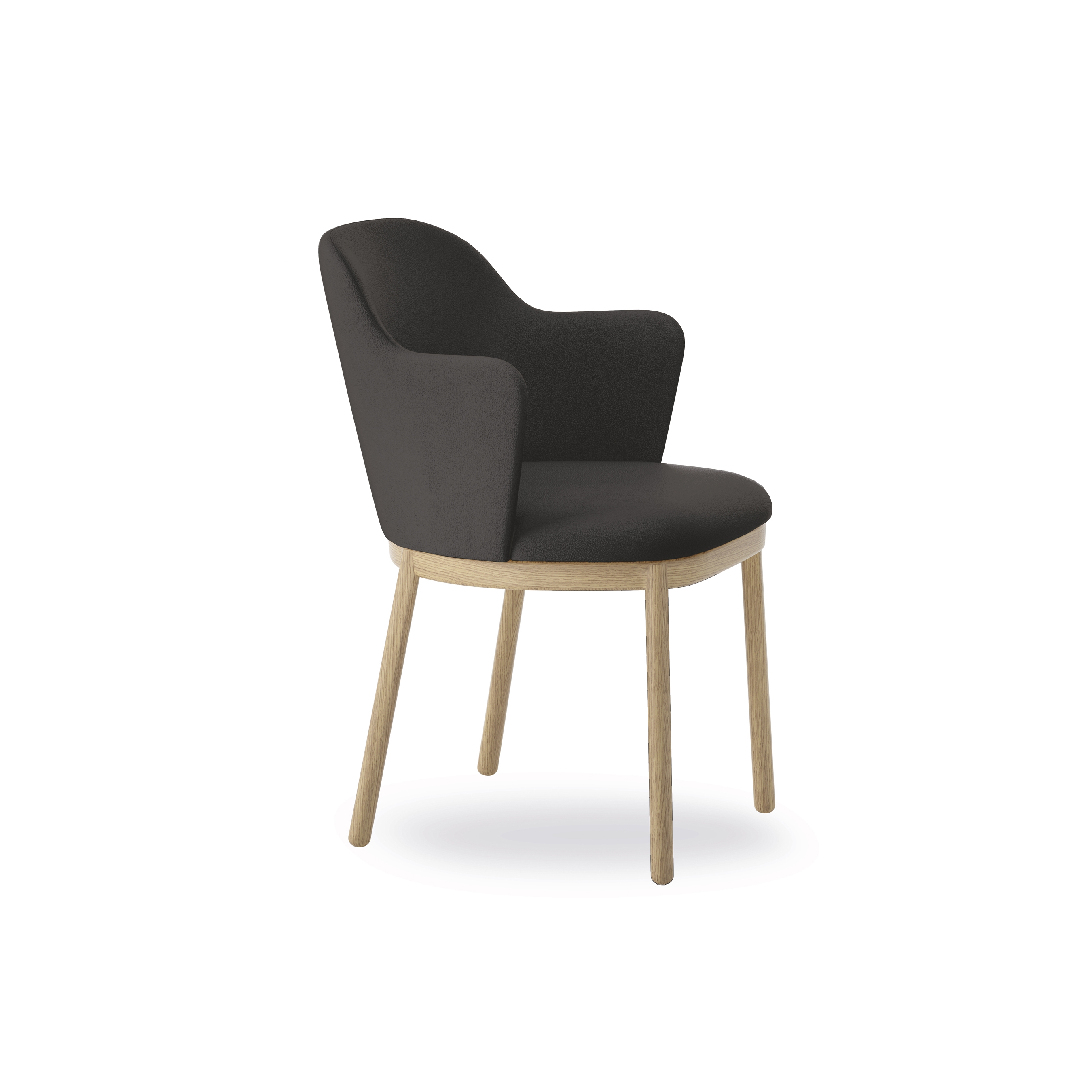 Produkt Aleta chair - four wooden legs base with armrest des Herstellers viccarbe anzeigen