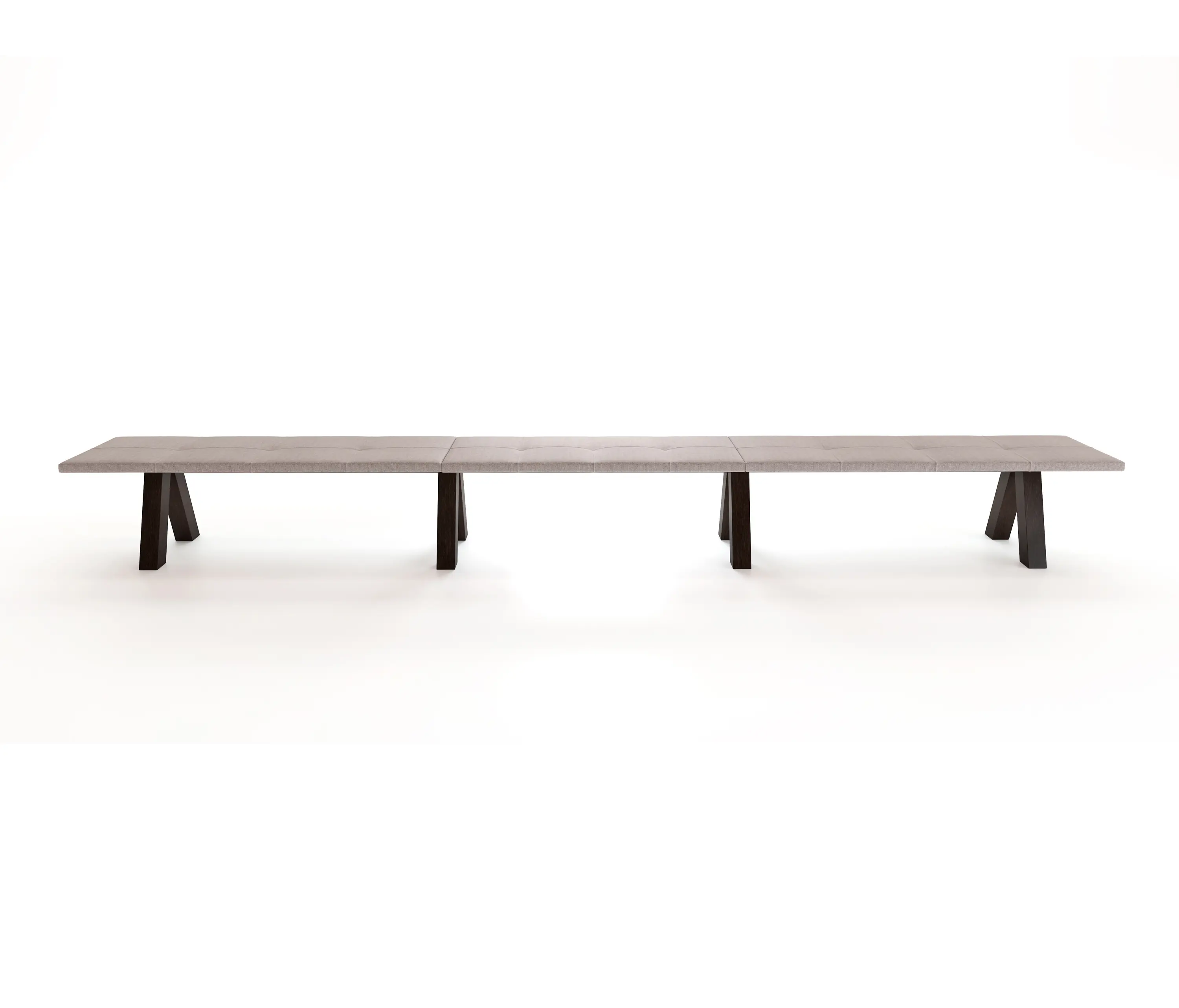 viccarbe - Trestle bench - double & smooth upholstery