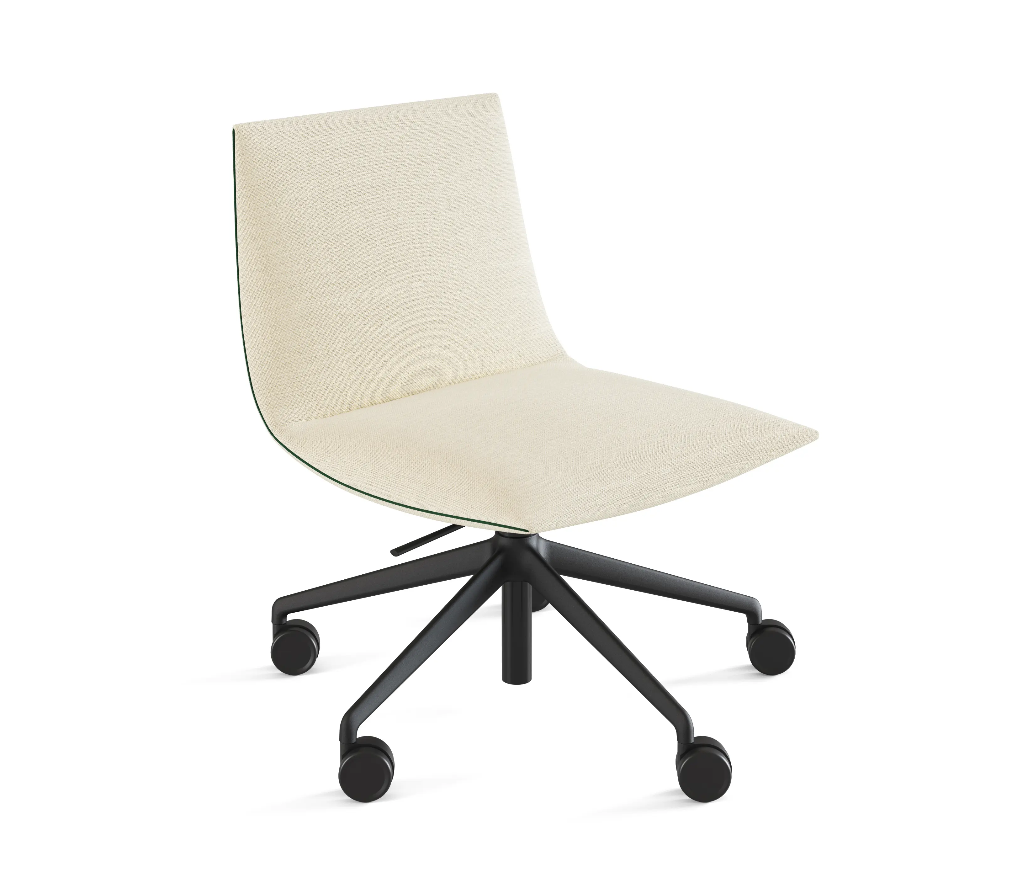viccarbe - Noha chair with five casters nylon base