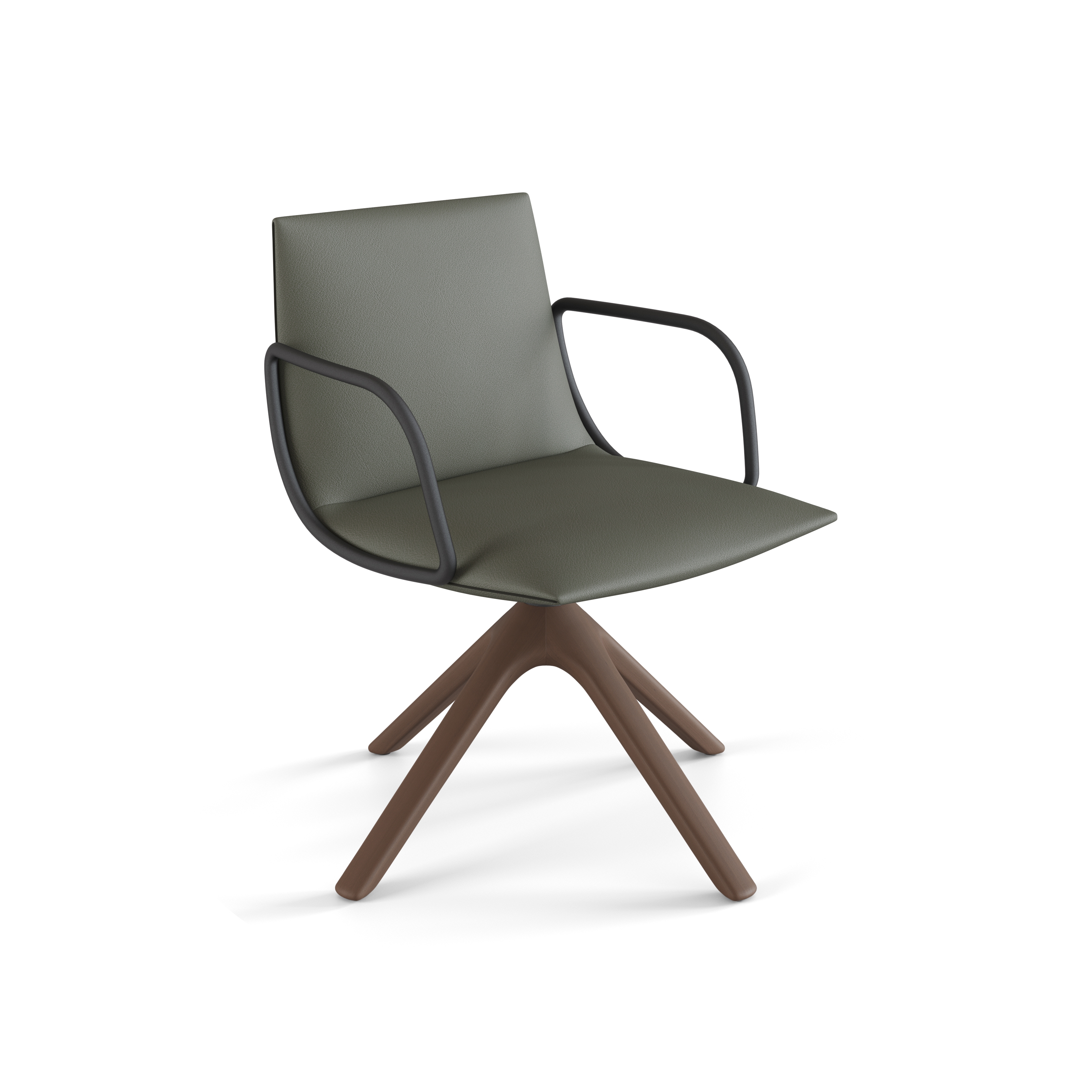 Produkt Noha chair with wooden swivel base des Herstellers viccarbe anzeigen