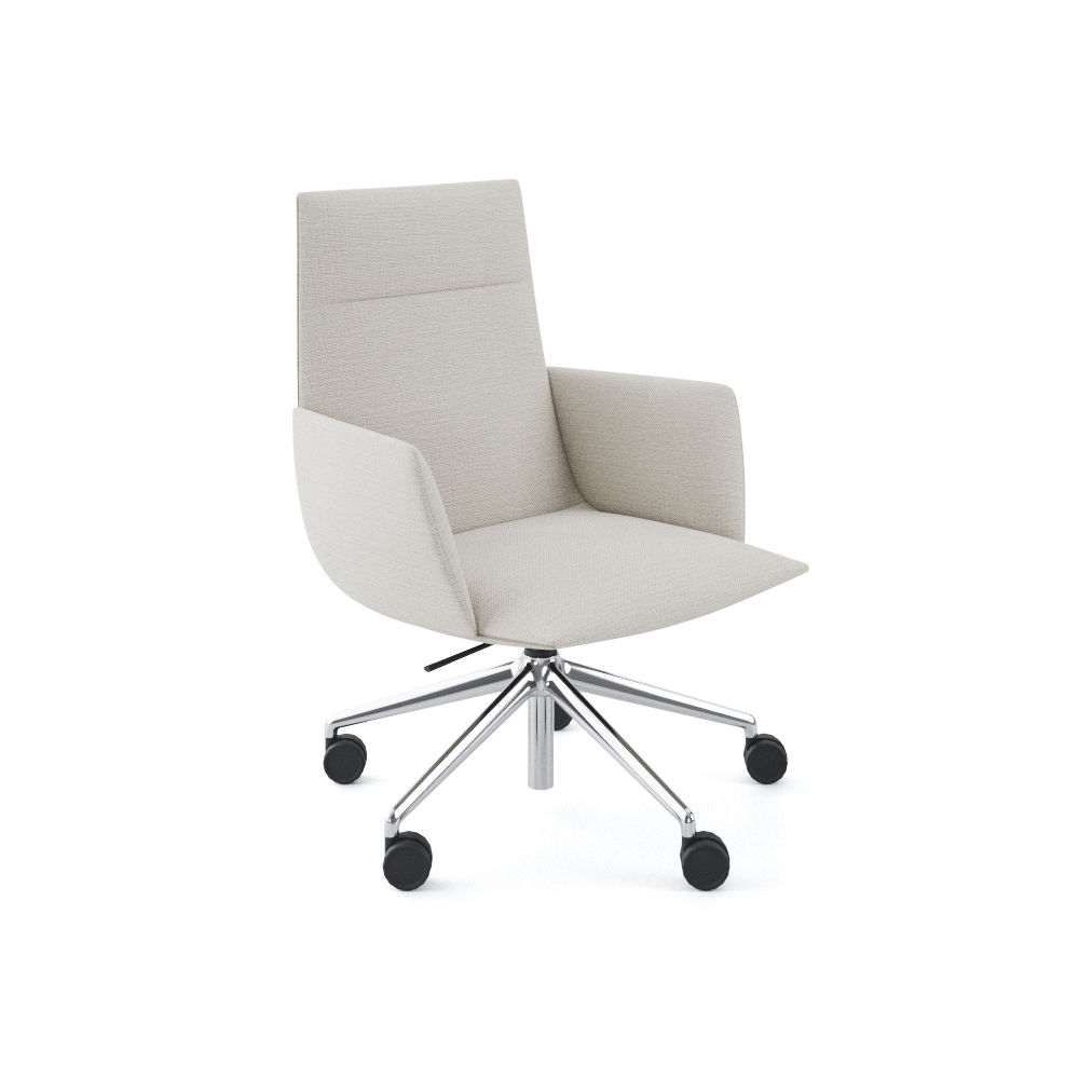 Mostra il prodotto Noha Executive chair with five casters aluminium base del produttore viccarbe