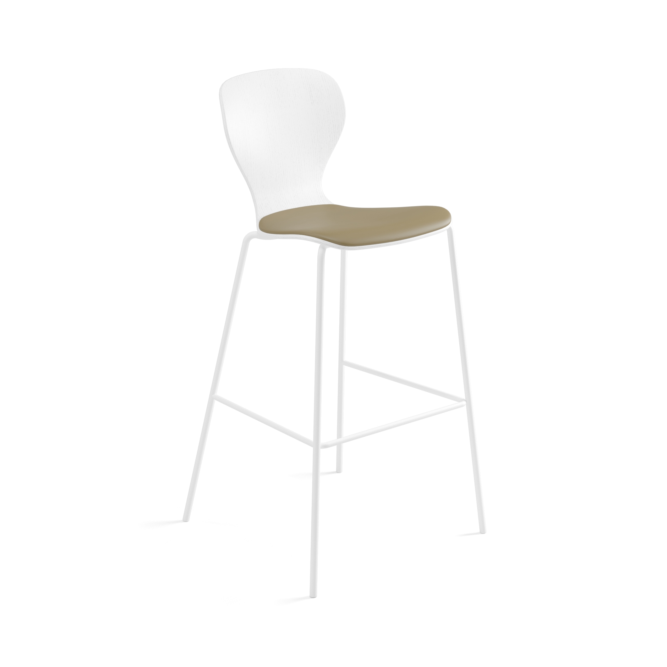 Ears stool - bar height stained with cushion