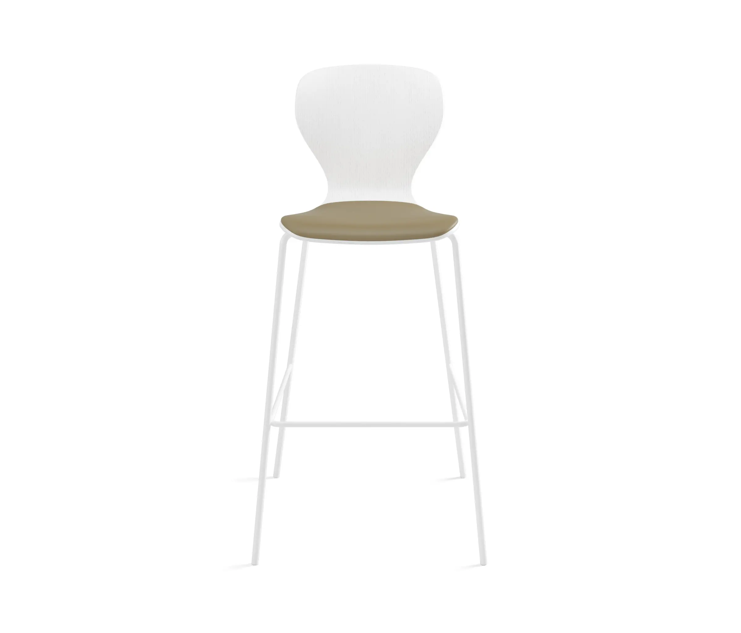 viccarbe - Ears stool - bar height stained with cushion