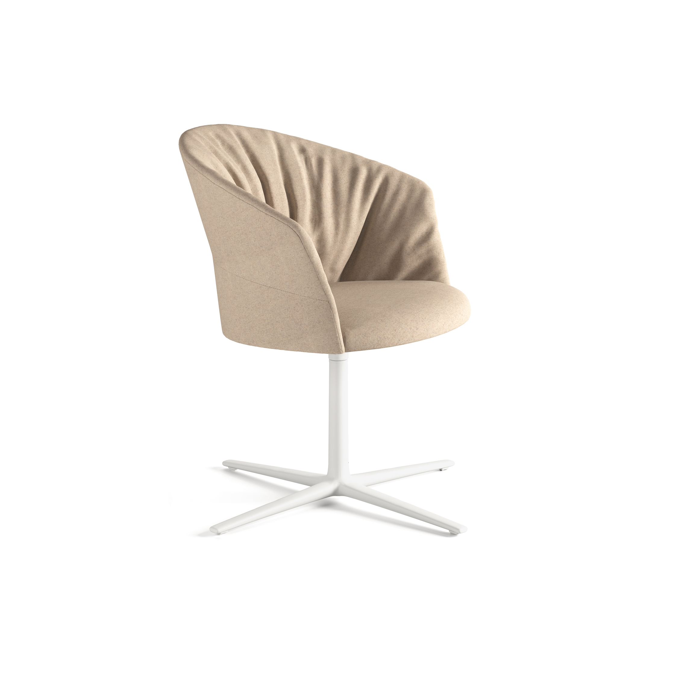 Copa chair - flat swivel base & soft upholstery