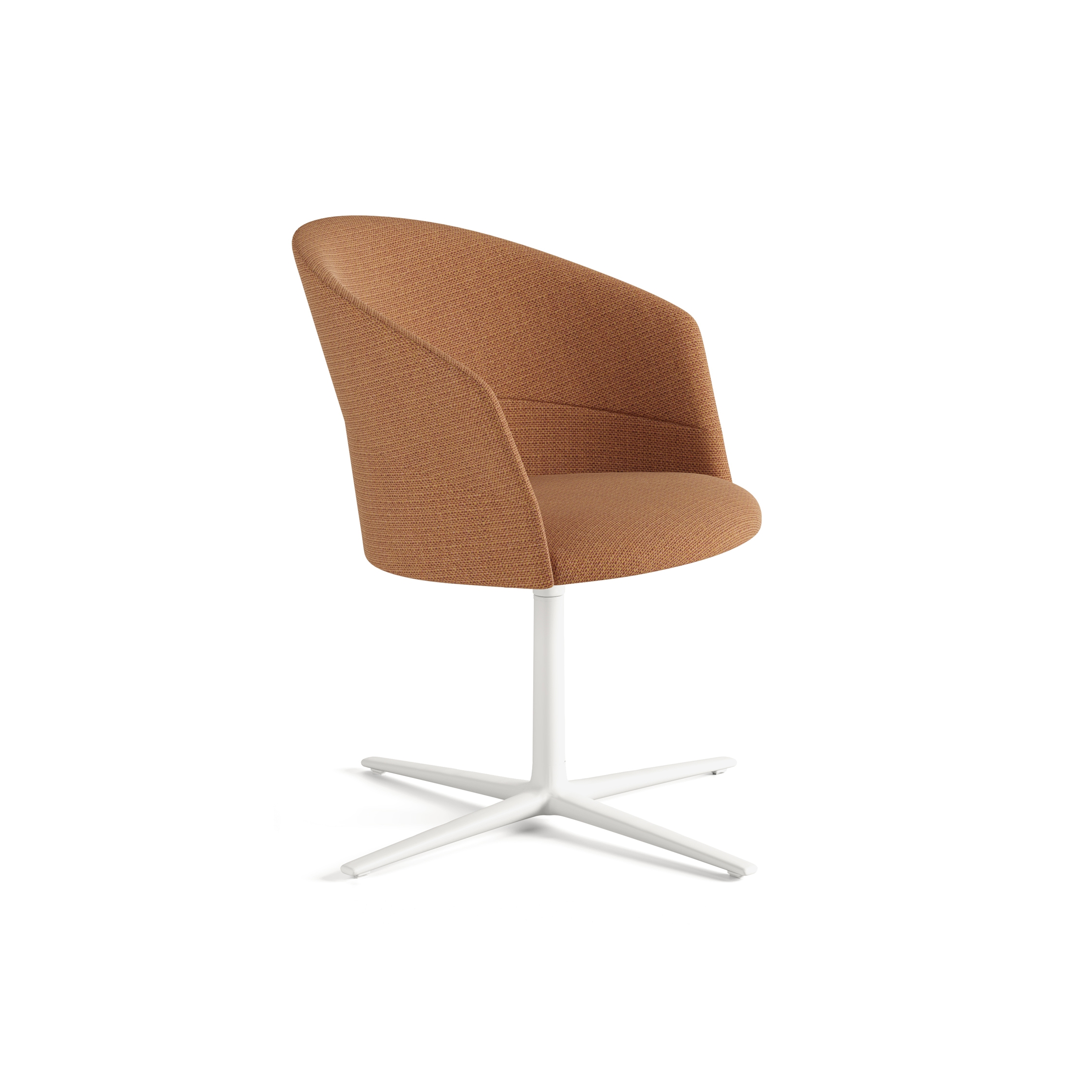 Display product Copa chair - flat swivel base & smooth upholstery from manufacturer viccarbe