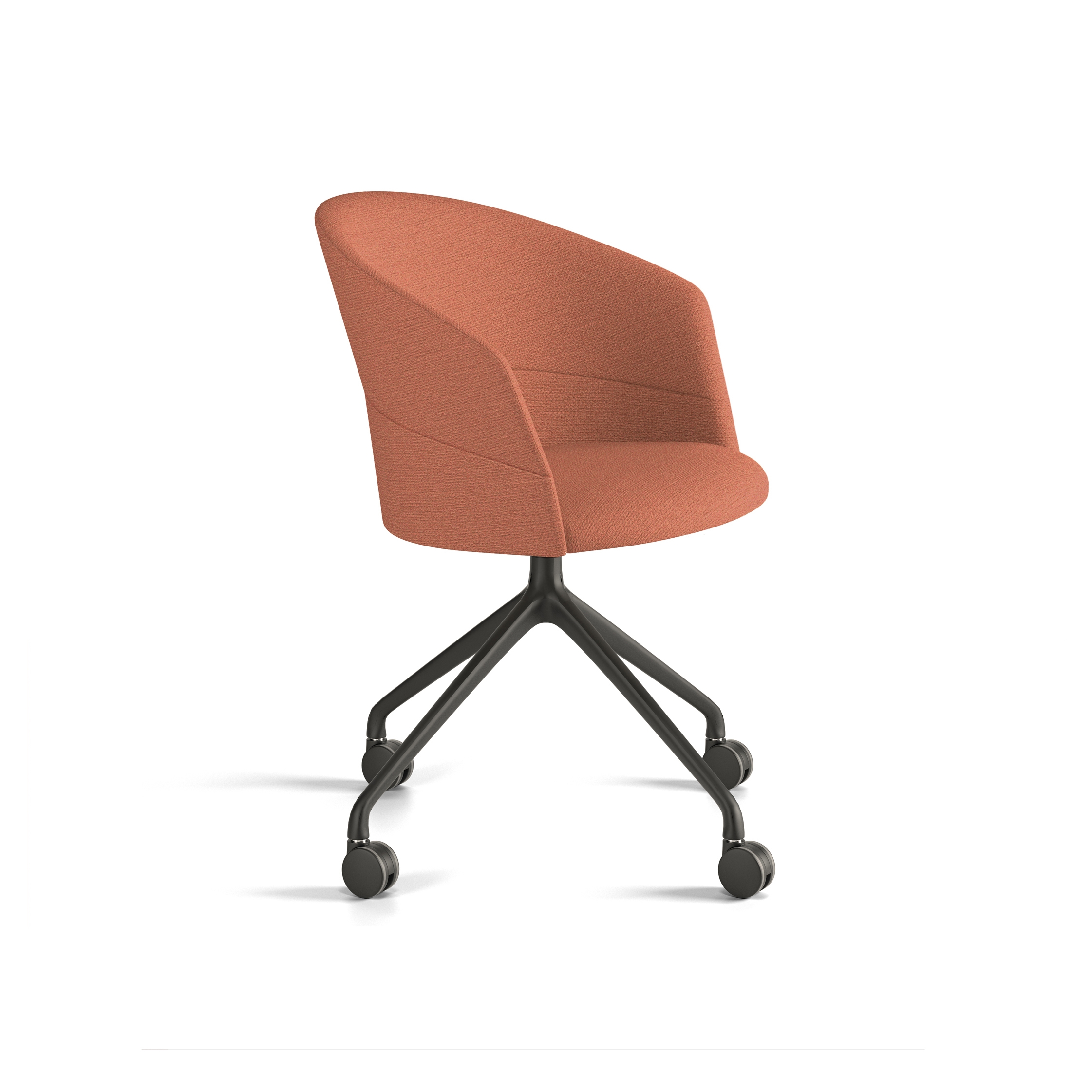 Afficher le produit Copa chair - pyramid swivel with casters base & smooth upholstery du fabricant viccarbe