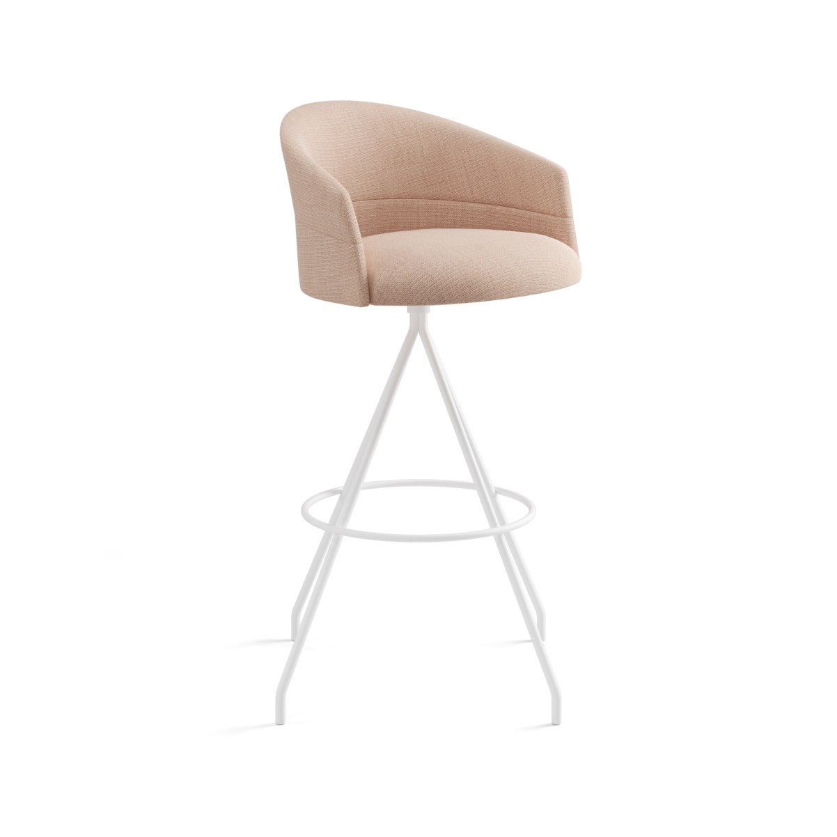 Mostra il prodotto Copa stool - swivel base bar height smooth upholstery del produttore viccarbe