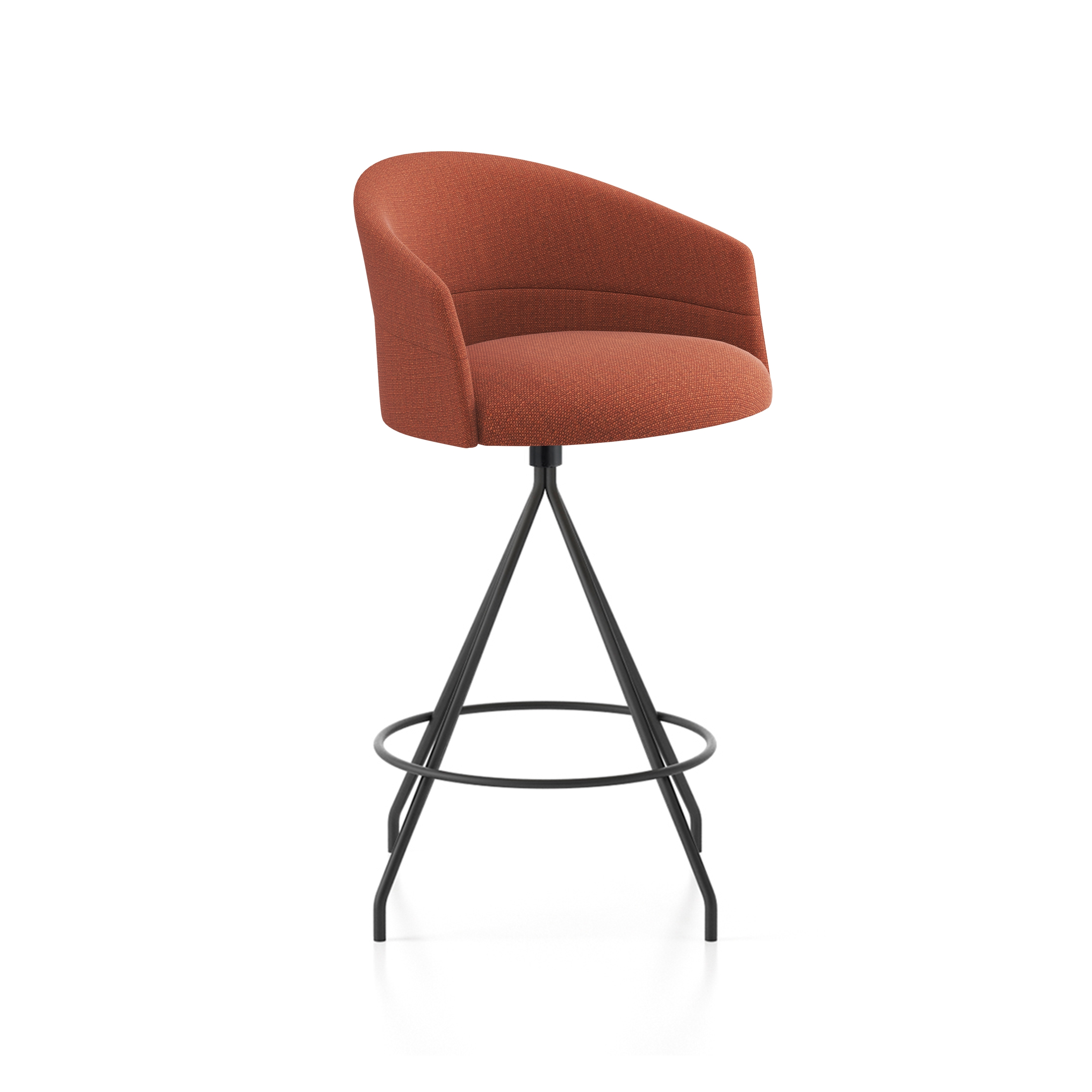 Produkt Copa stool - swivel base counter height smooth upholstery des Herstellers viccarbe anzeigen