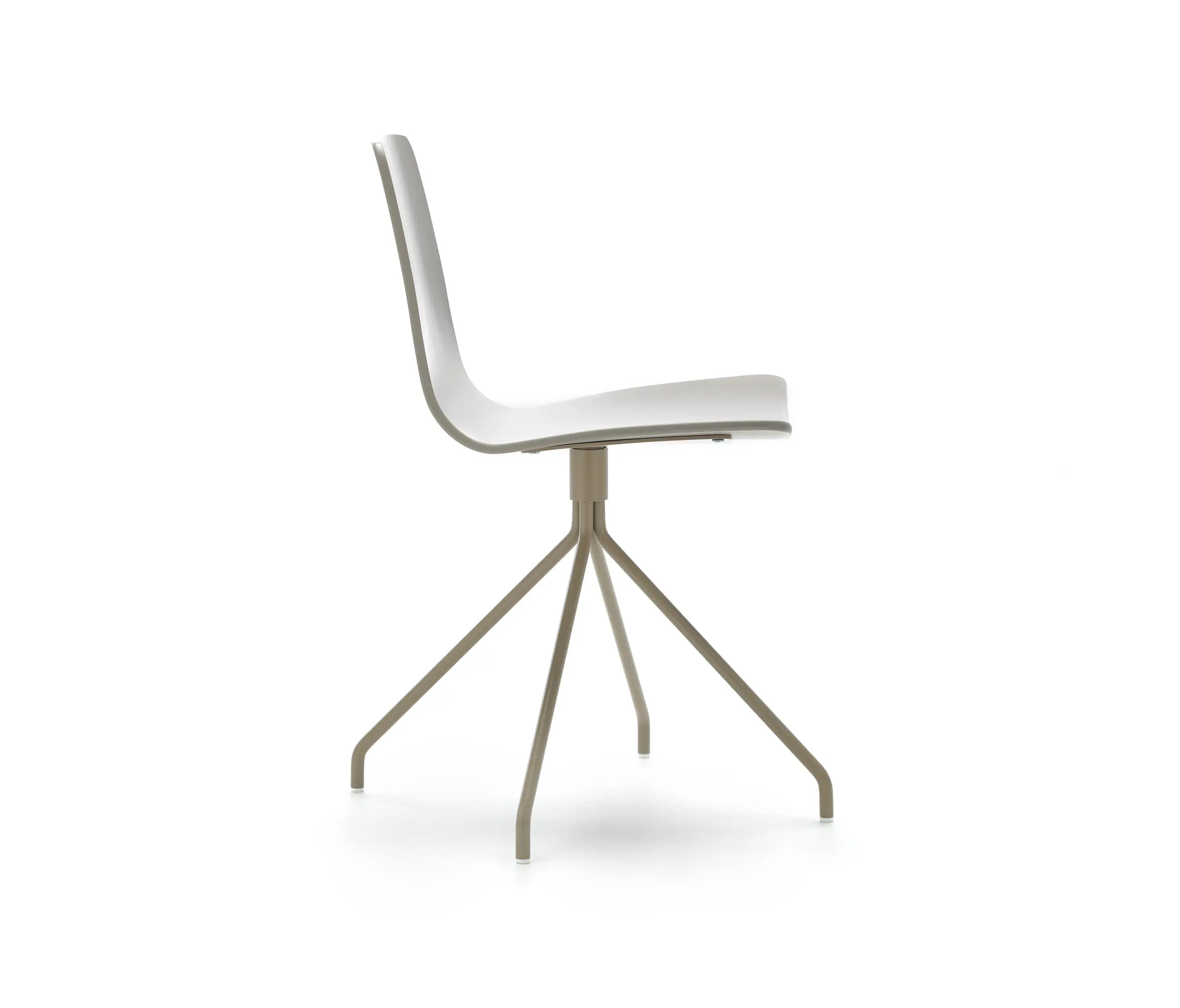 viccarbe - Klip chair - swivel base & stained / lacquered seat