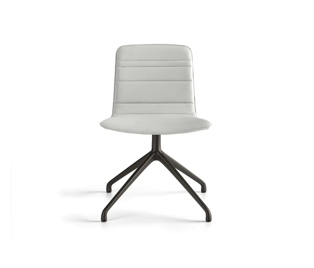 viccarbe - Klip chair - pyramid swivel base & lined upholstery
