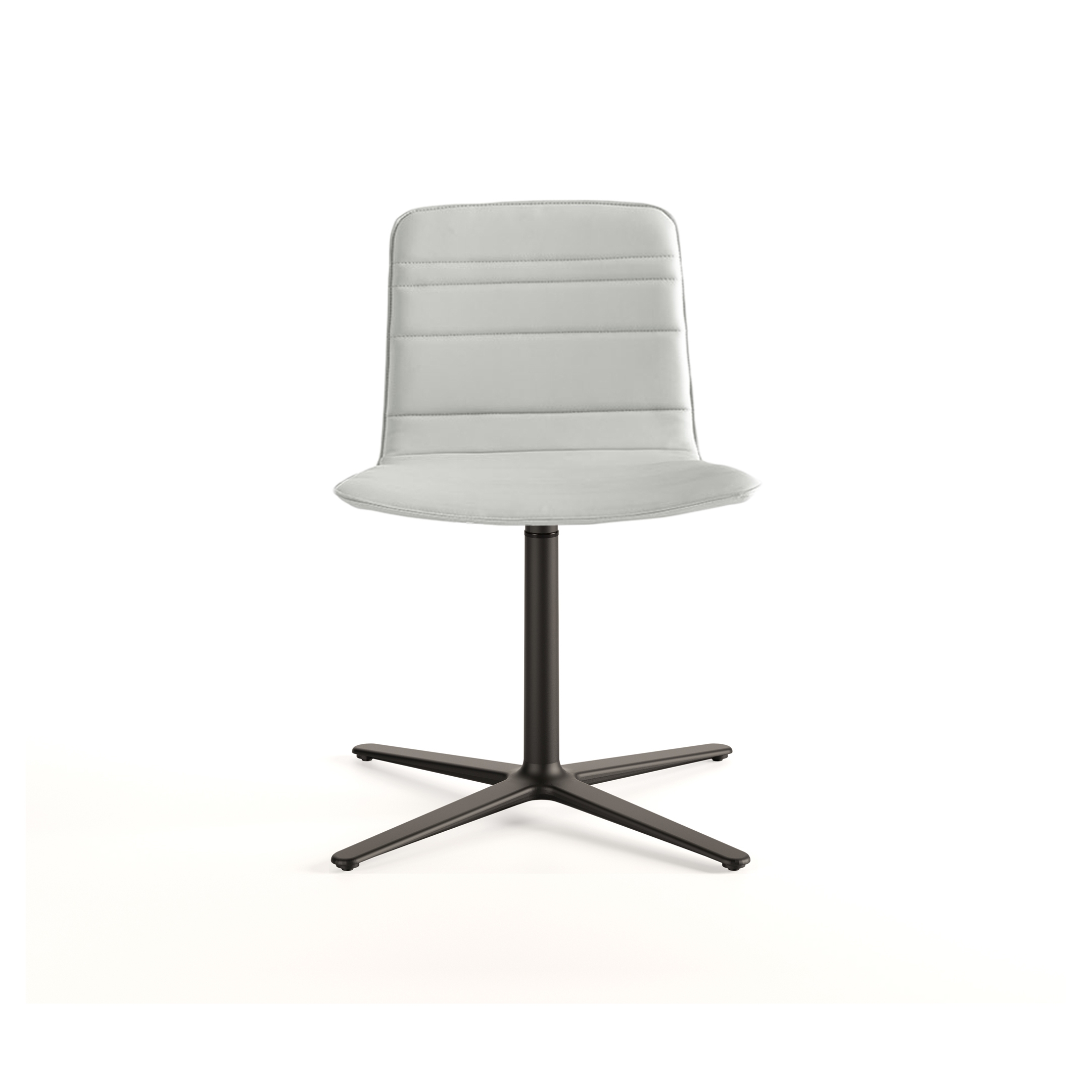 Klip chair - flat swivel base & lined upholstery