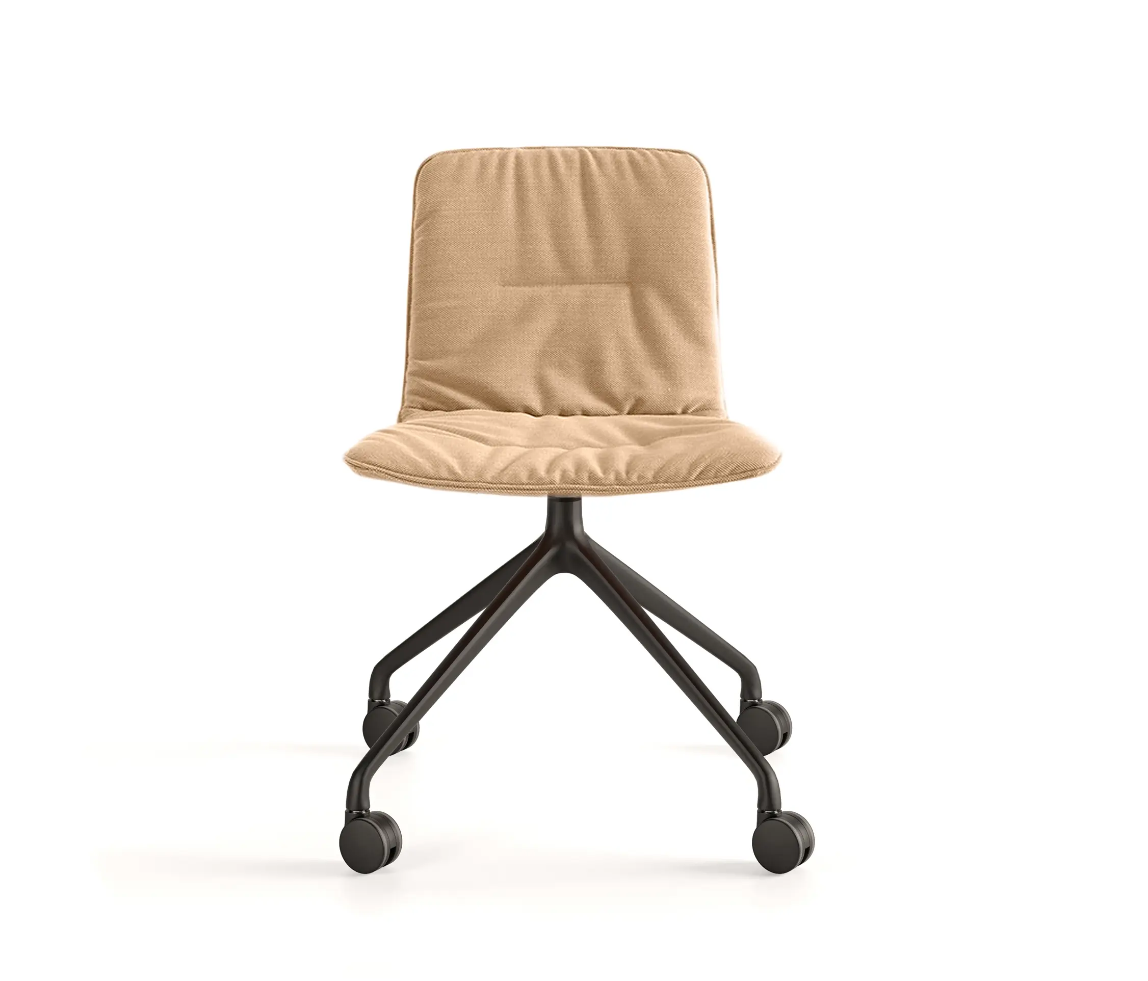 viccarbe - Klip chair - pyramid swivel with casters base & soft upholstery