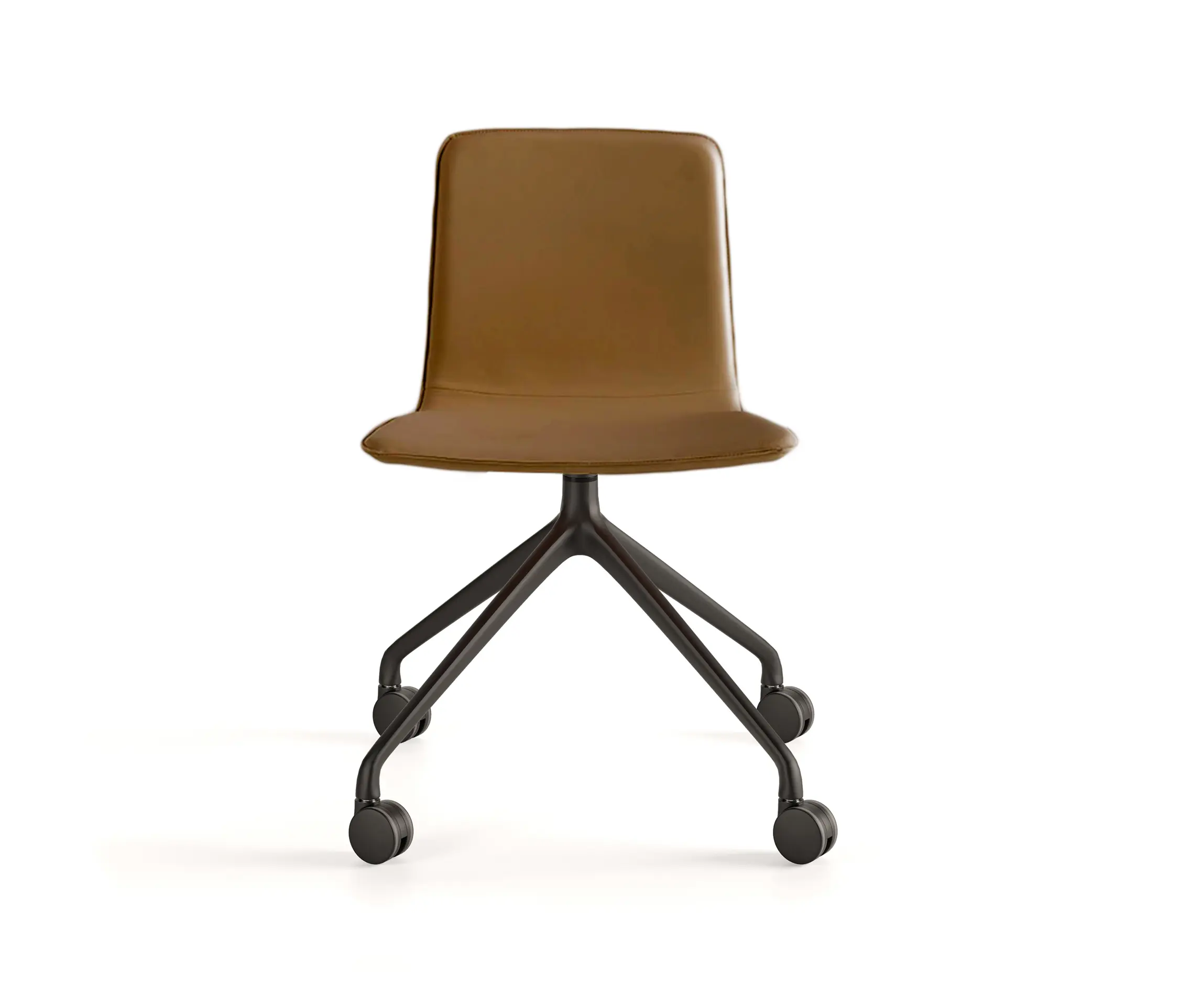 viccarbe - Klip chair - pyramid swivel with casters base & smooth upholstery