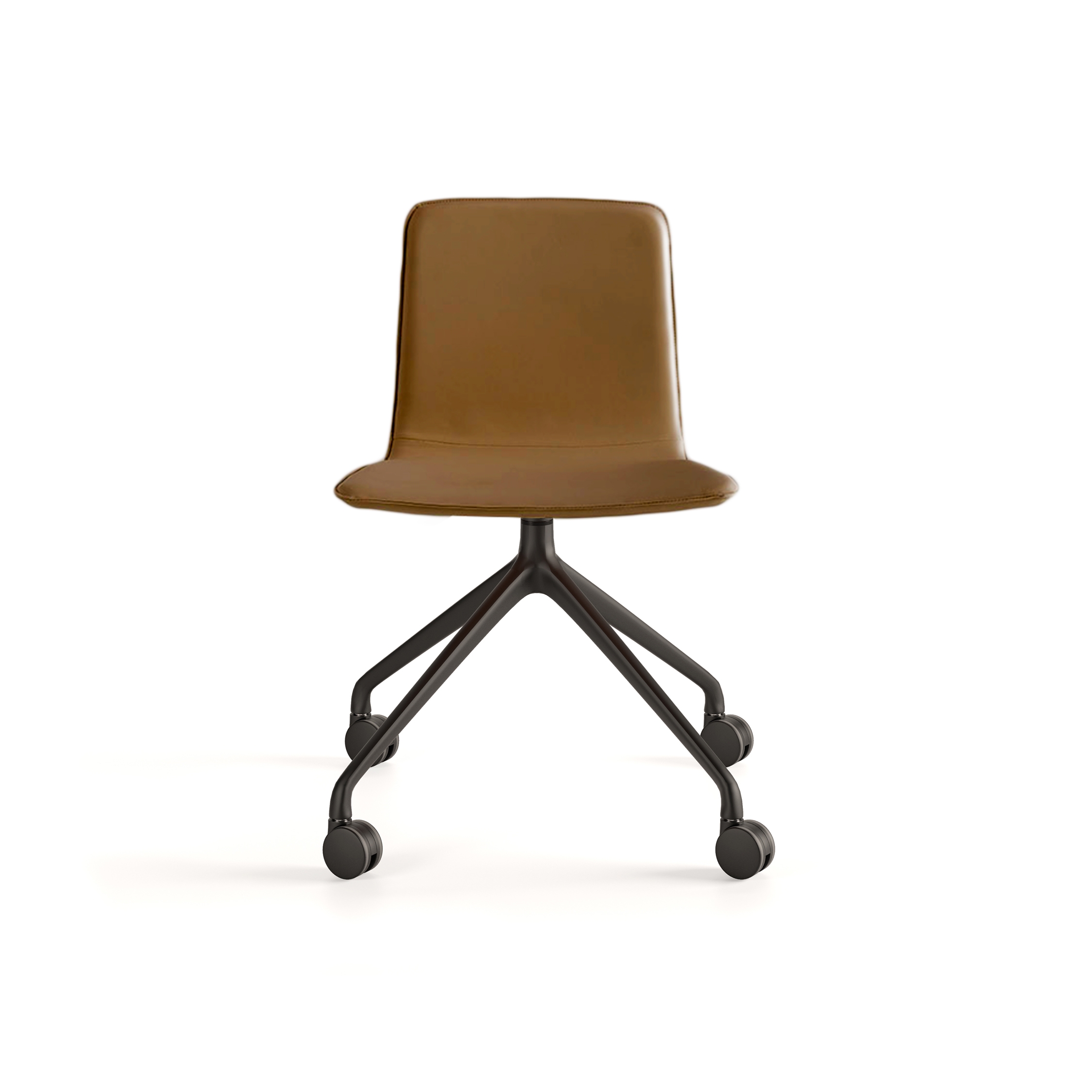 Mostra il prodotto Klip chair - pyramid swivel with casters base & smooth upholstery del produttore viccarbe