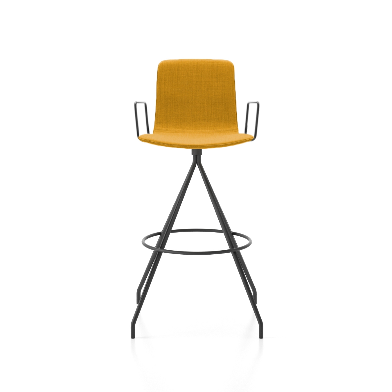 Klip stool - swivel base bar height & smooth upholstery