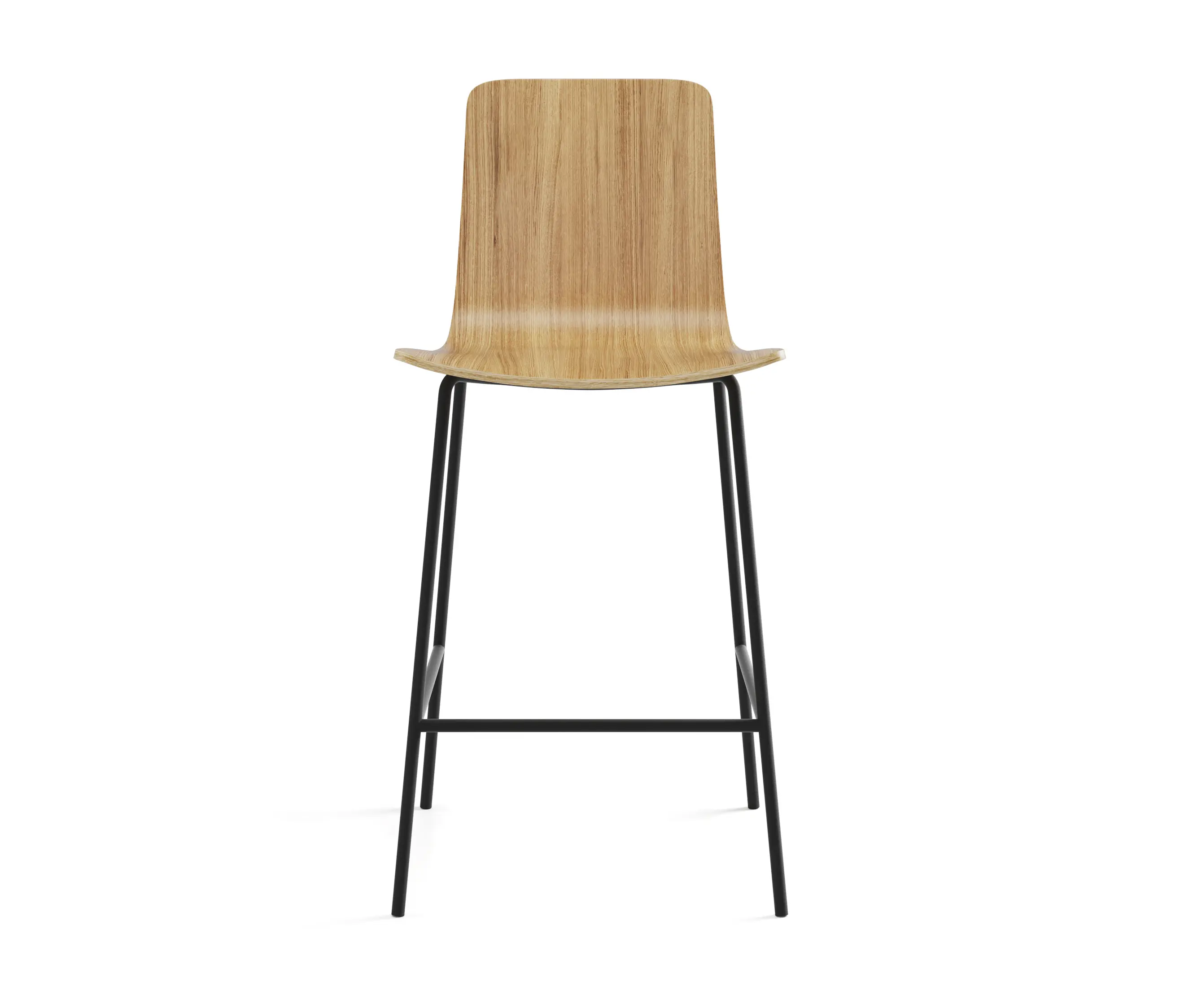 viccarbe - Klip stool - fixed base counter height & stained seat
