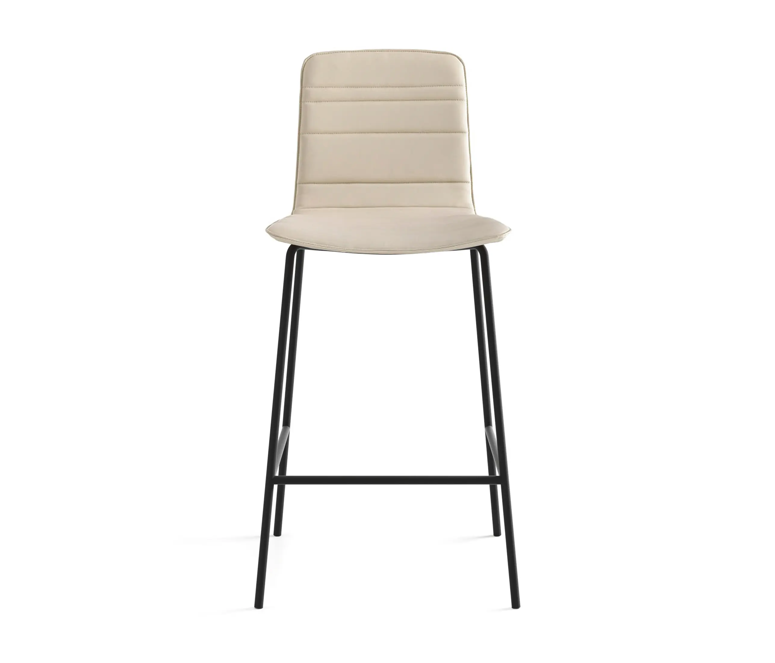 viccarbe - Klip stool - fixed base counter height & lined upholstery
