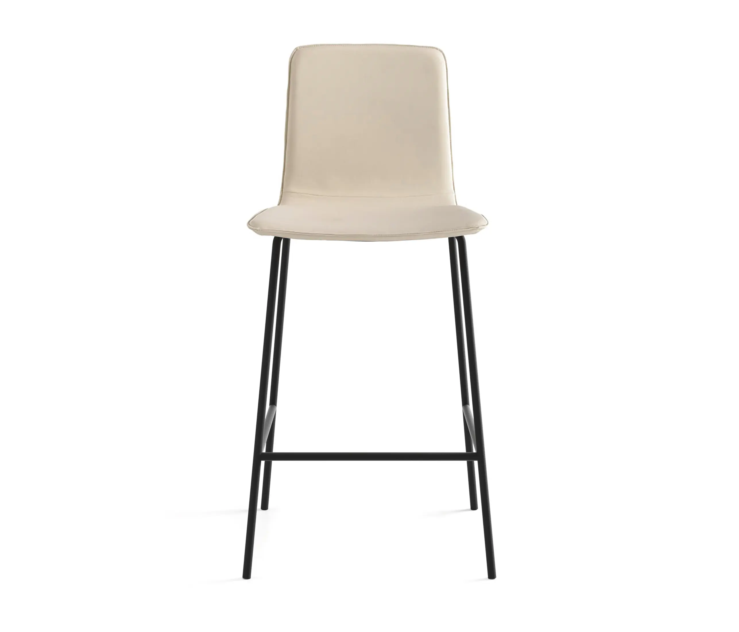 viccarbe - Klip stool - fixed base counter height & smooth upholstery