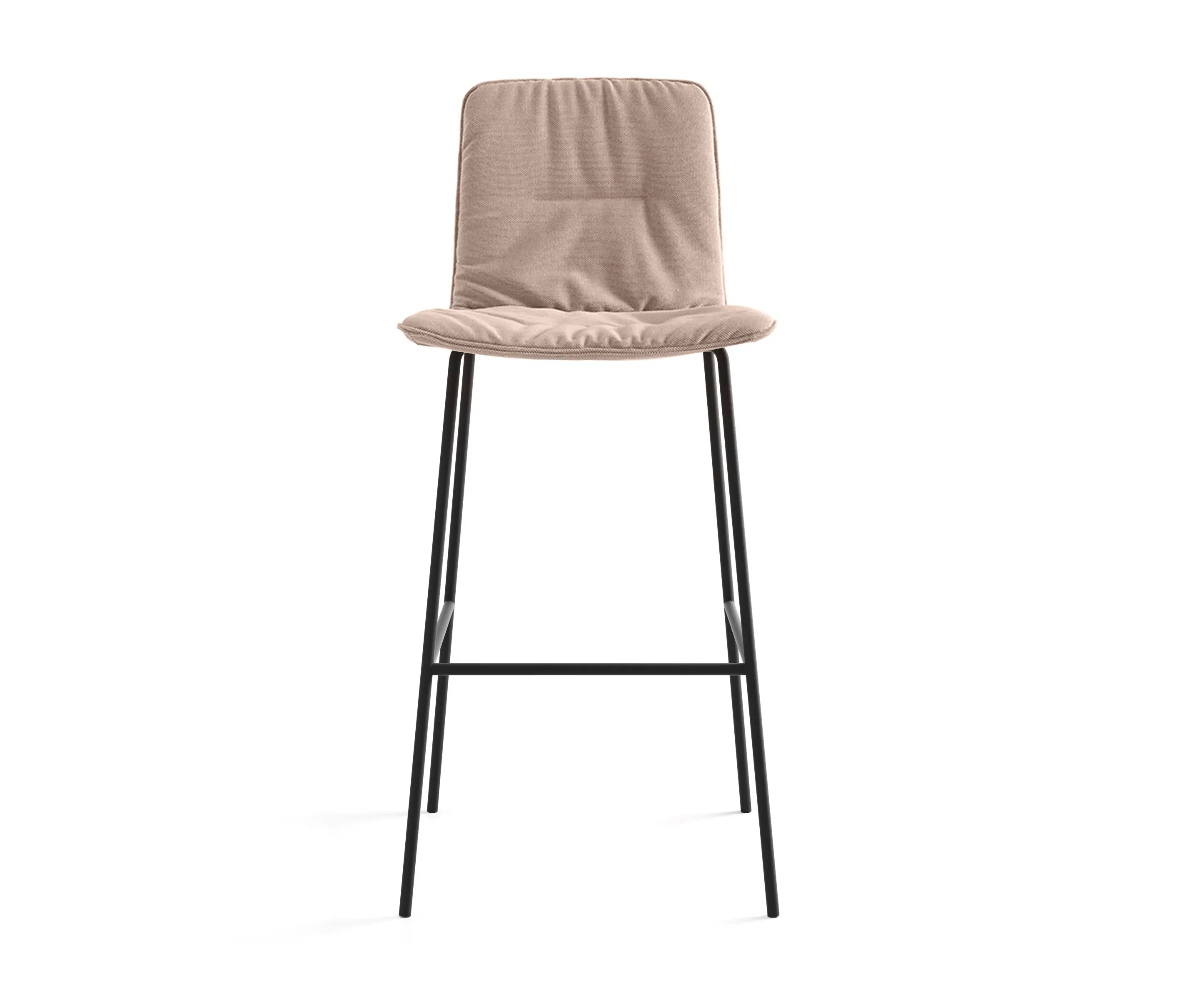 viccarbe - Klip stool - fixed base bar height & soft upholstery