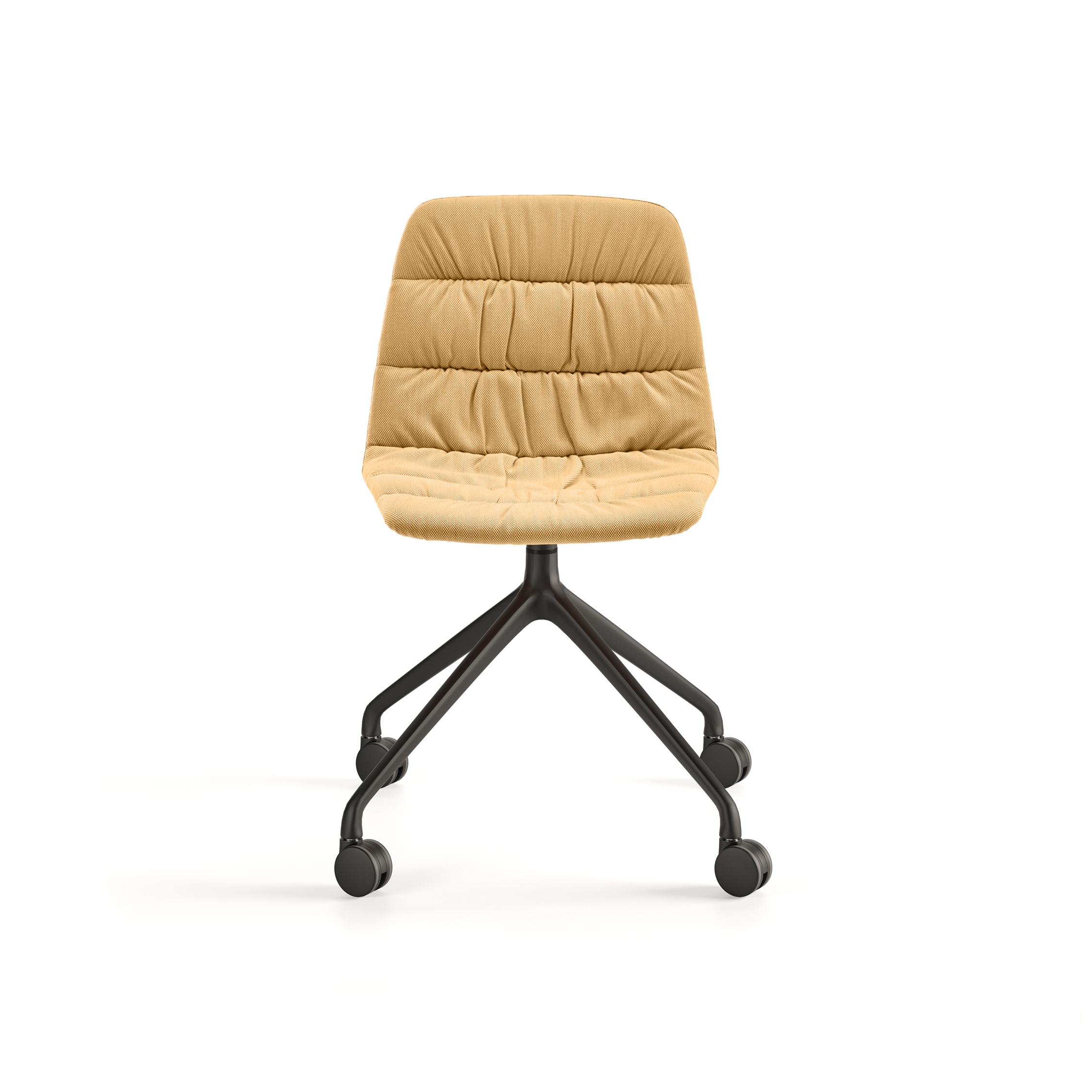 Mostra il prodotto Maarten chair - pyramid swivel base with casters & soft upholstery del produttore viccarbe