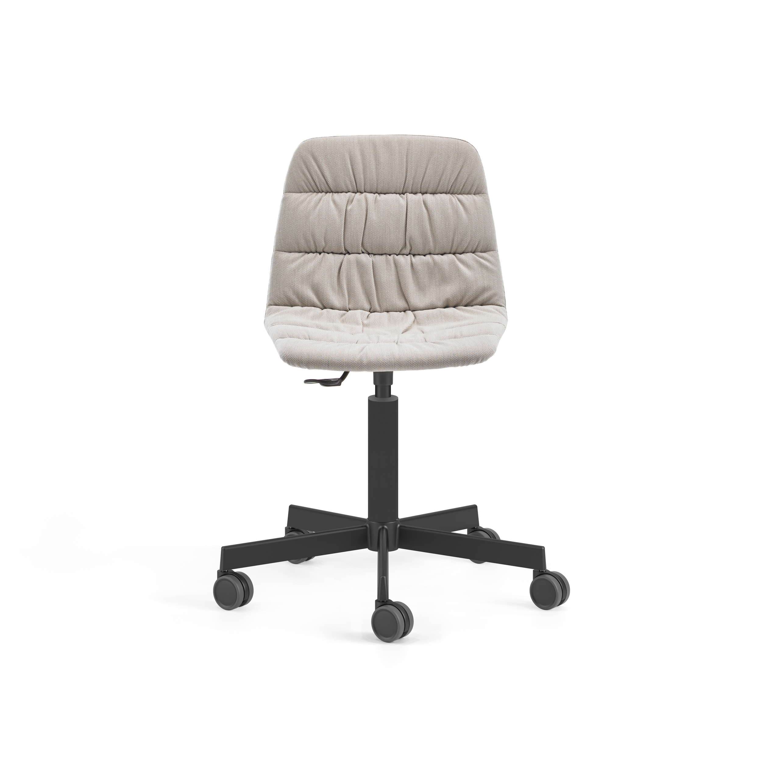 Maarten chair - five casters base & soft upholstery