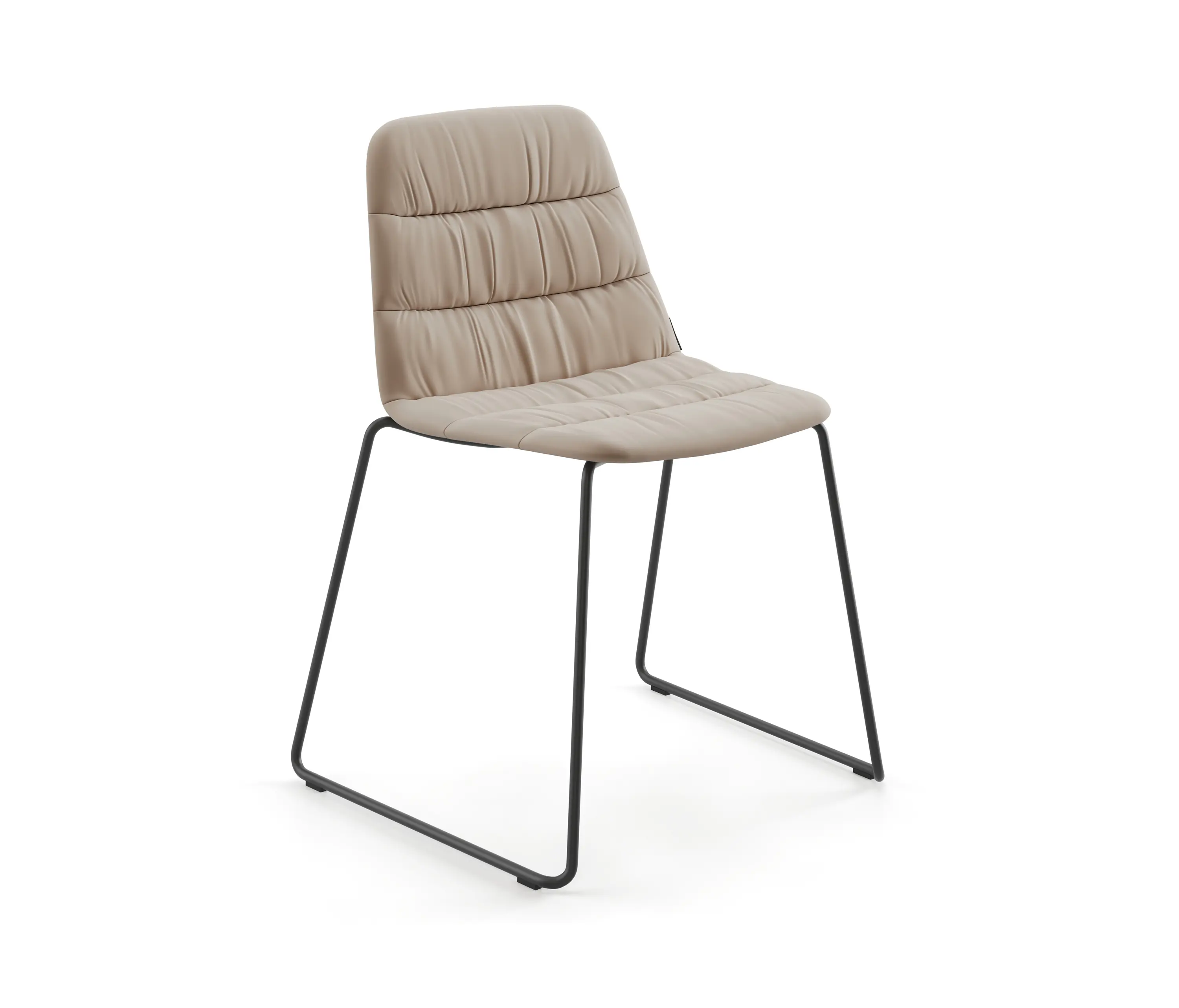 viccarbe - Maarten chair - sled base & soft upholstery