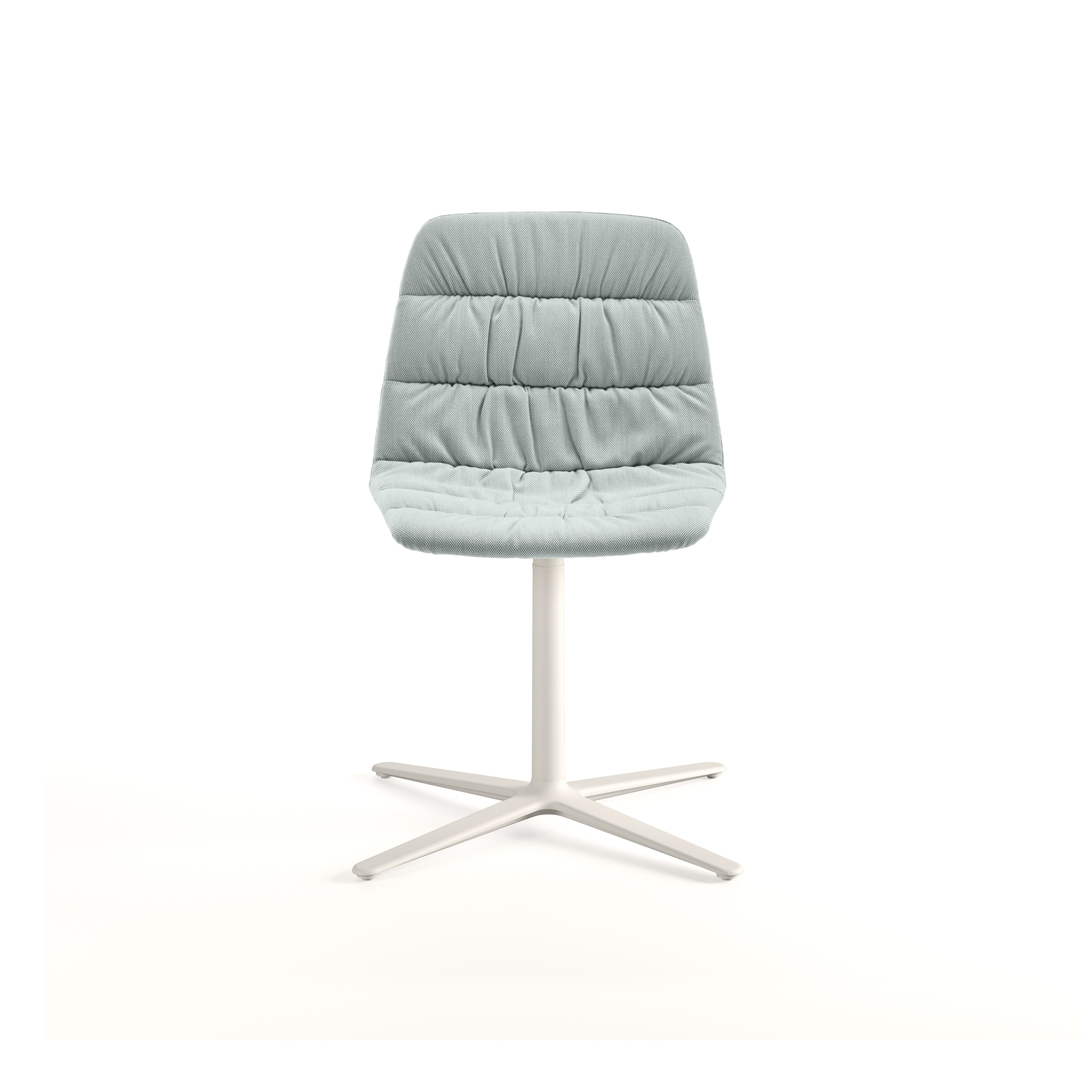Maarten chair - flat swivel base & soft upholstery