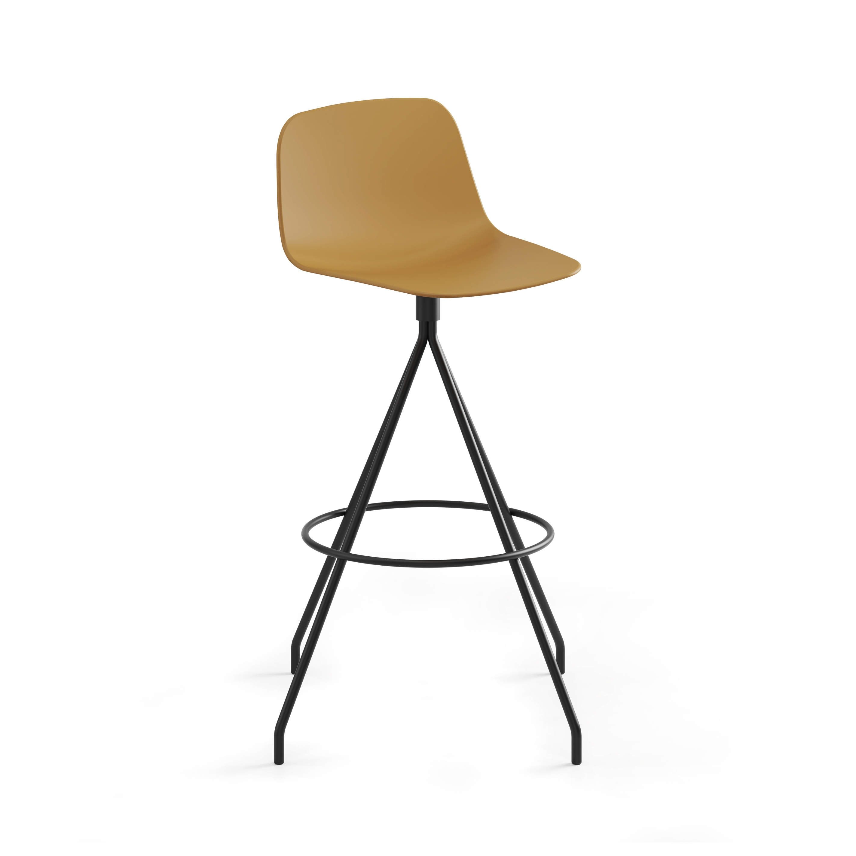 Maarten Plastic stool - swivel base bar height