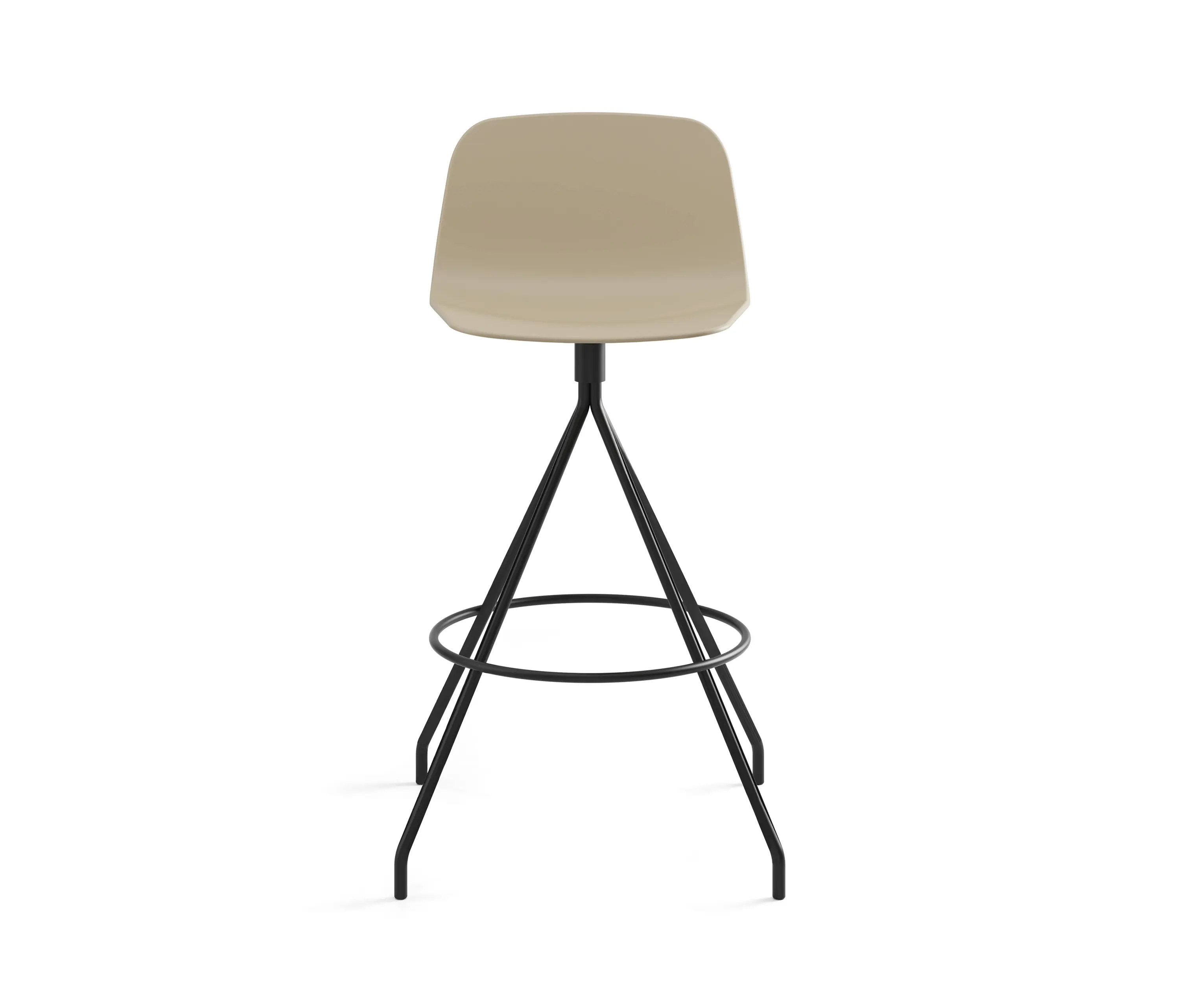 viccarbe - Maarten Plastic stool - swivel base counter height