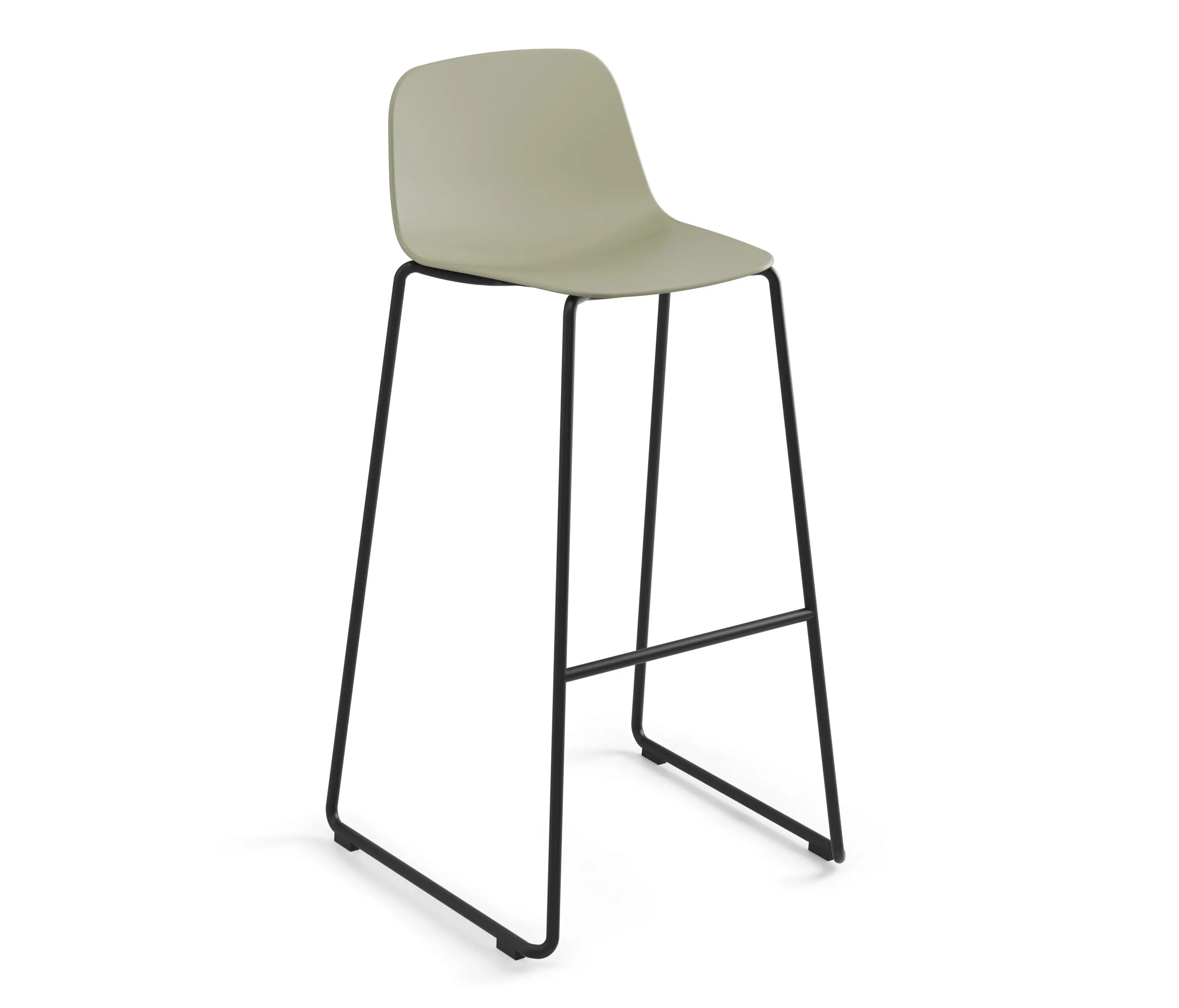 viccarbe - Maarten Plastic stool - sled base bar height