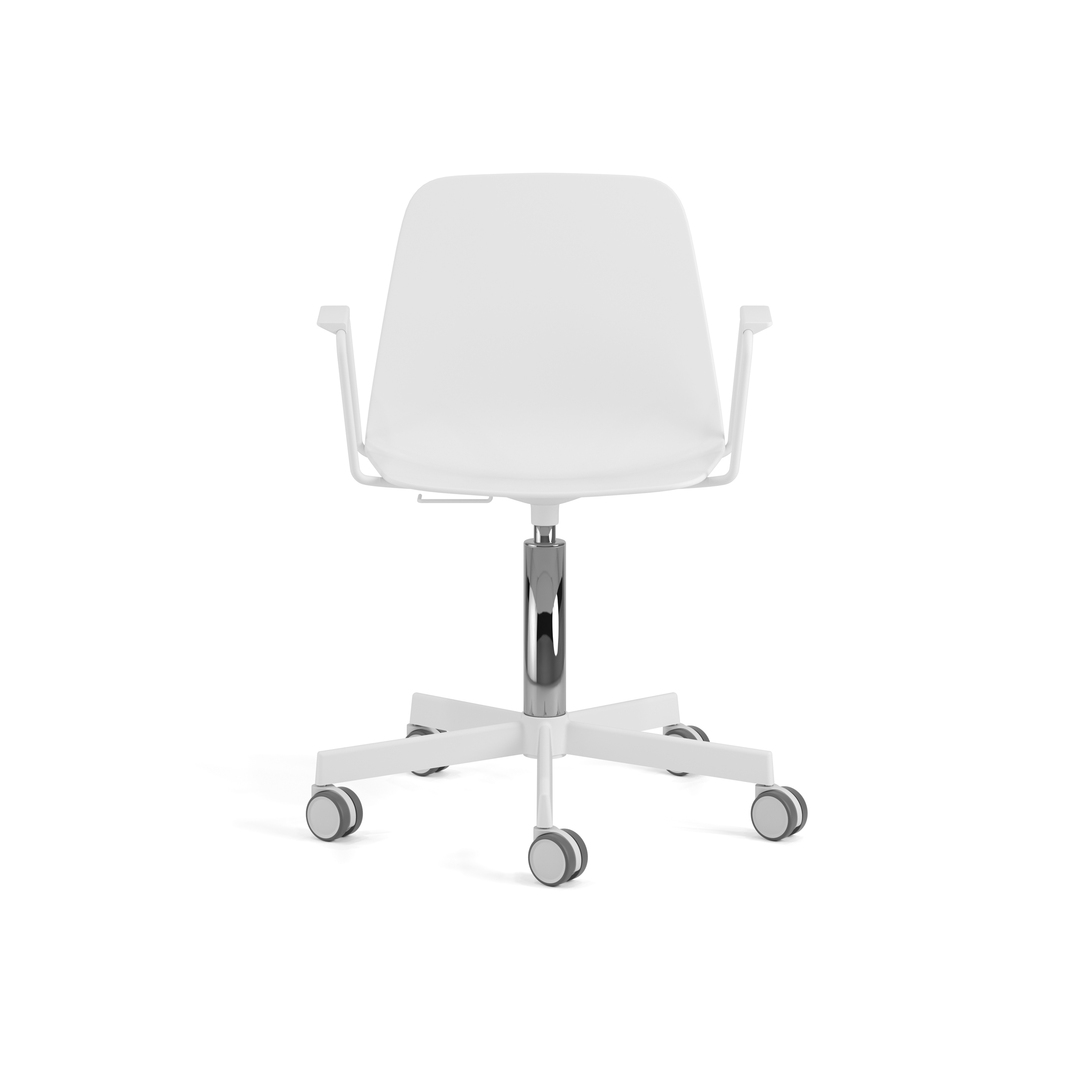 Display product Maarten Plastic chair - five casters base from manufacturer viccarbe